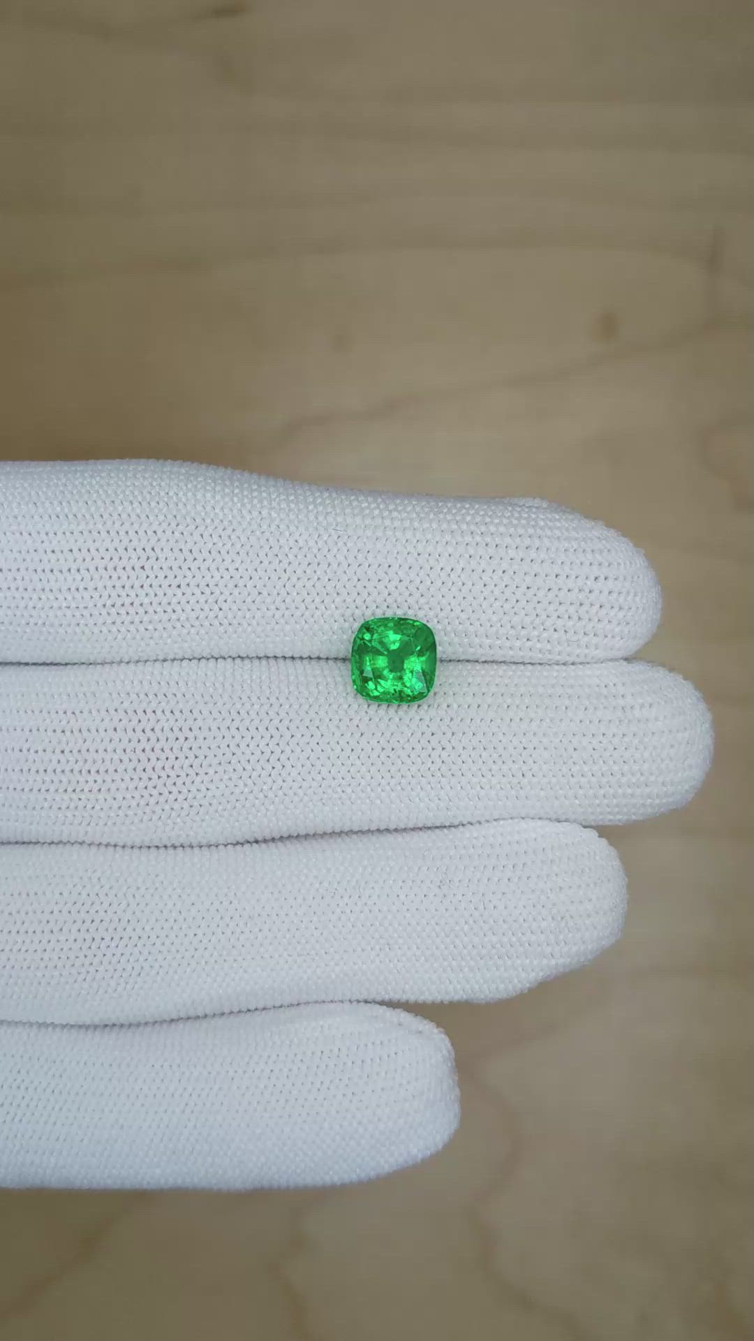 2.07 Ct. Emerald from Zambia Size Video