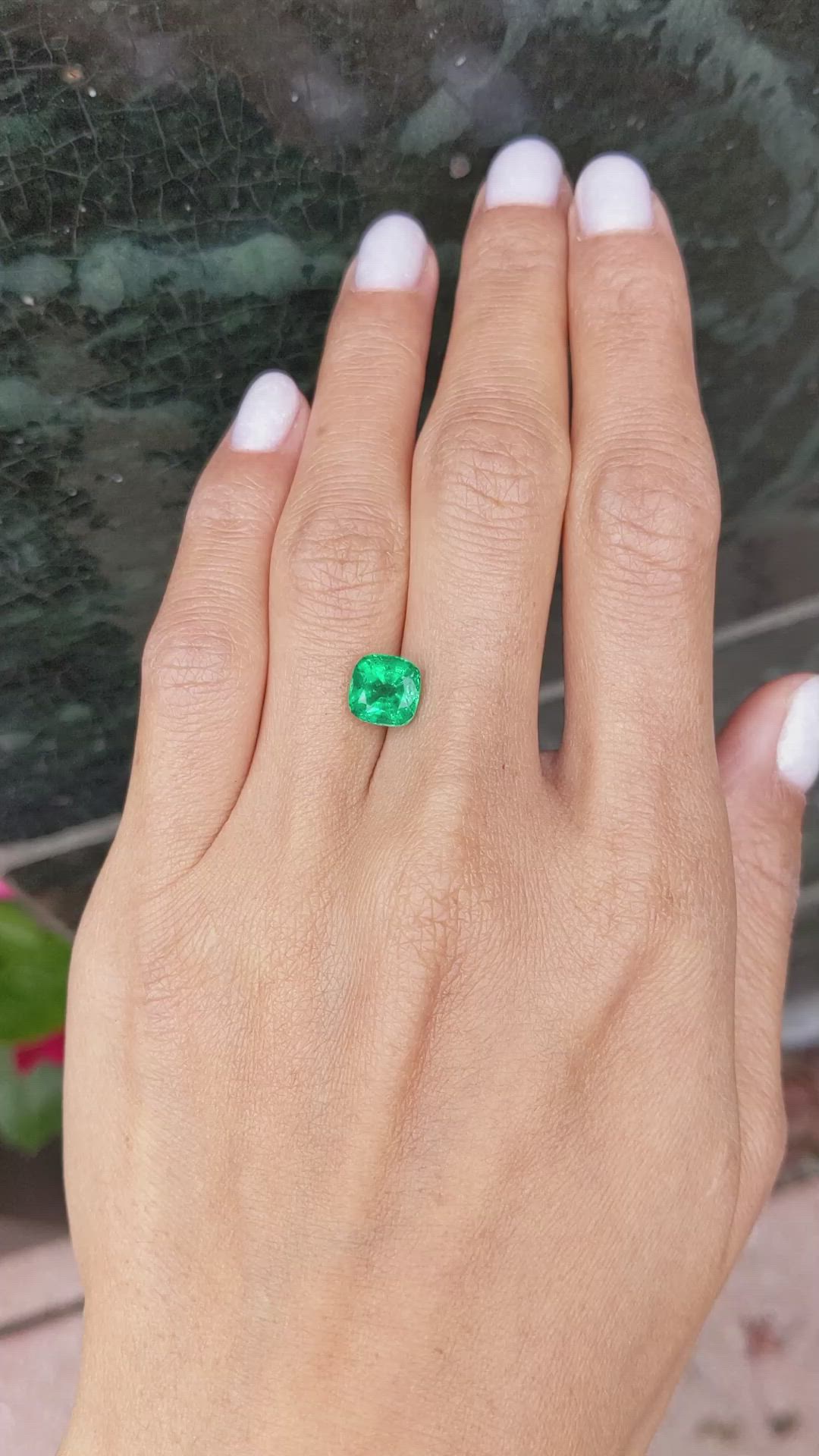 2.07 Ct. Emerald from Zambia Size Video