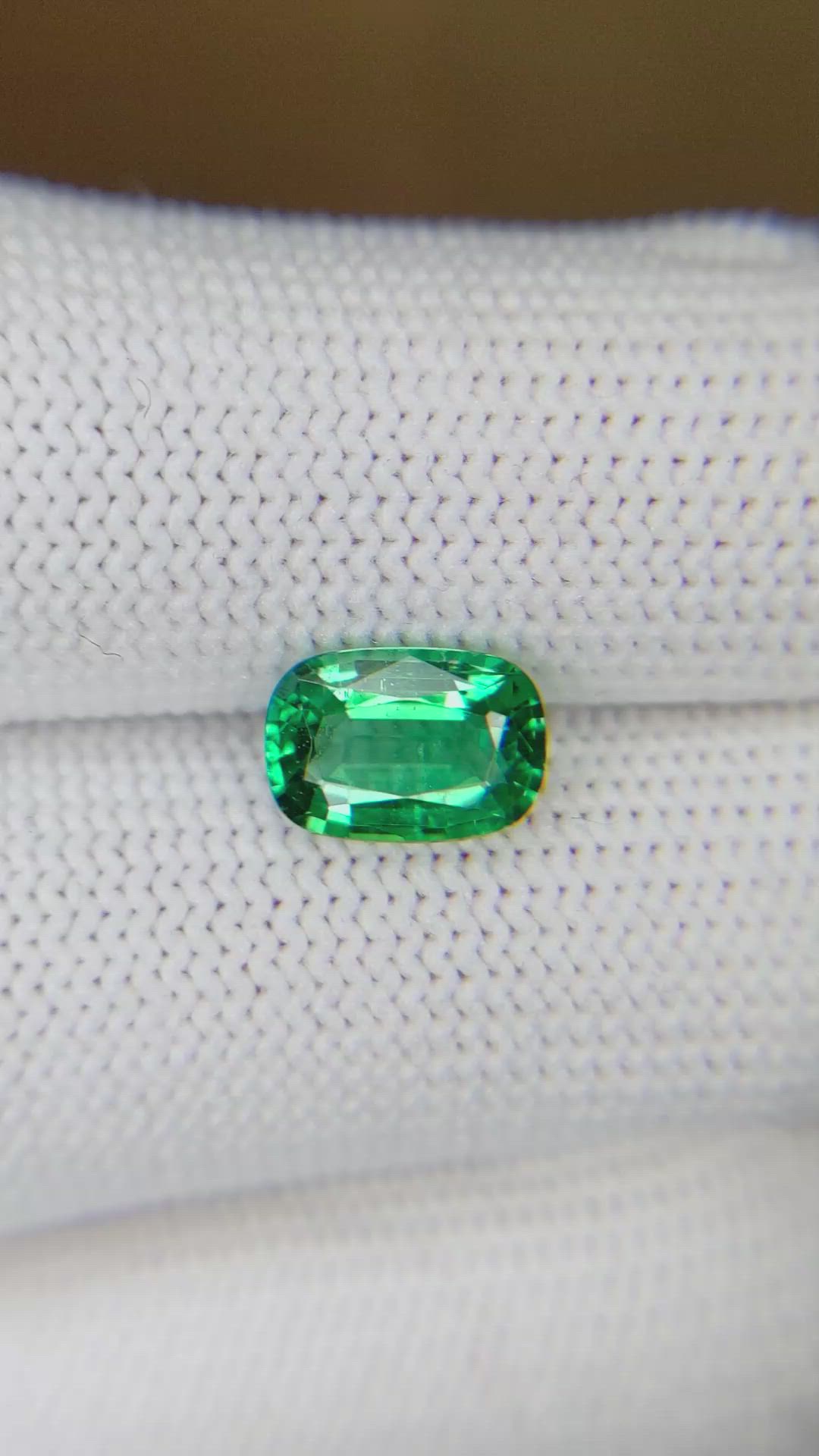 1.54 Ct. Emerald from Zambia Size Video