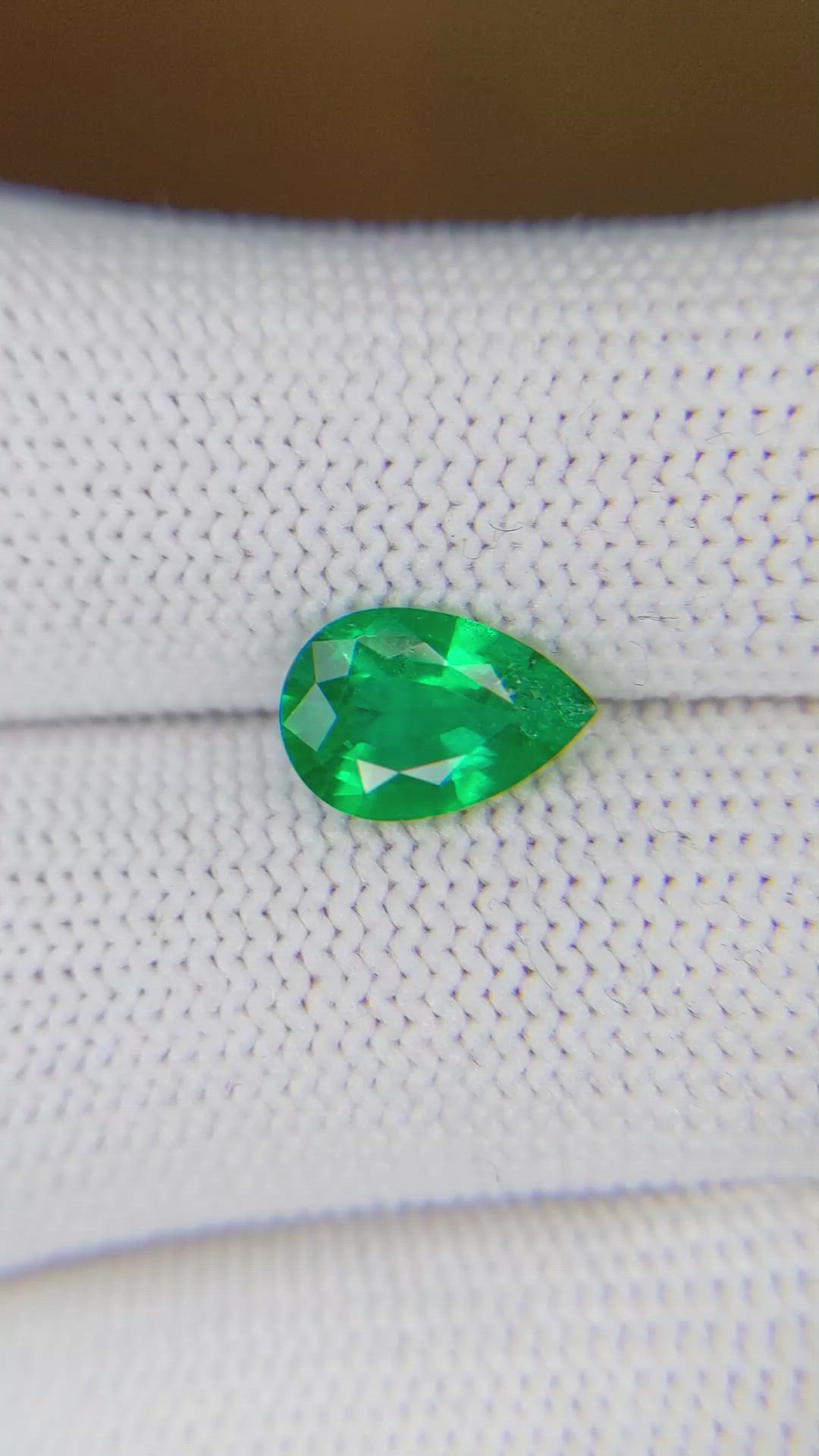 1.29 Ct. Emerald from Zambia Size Video