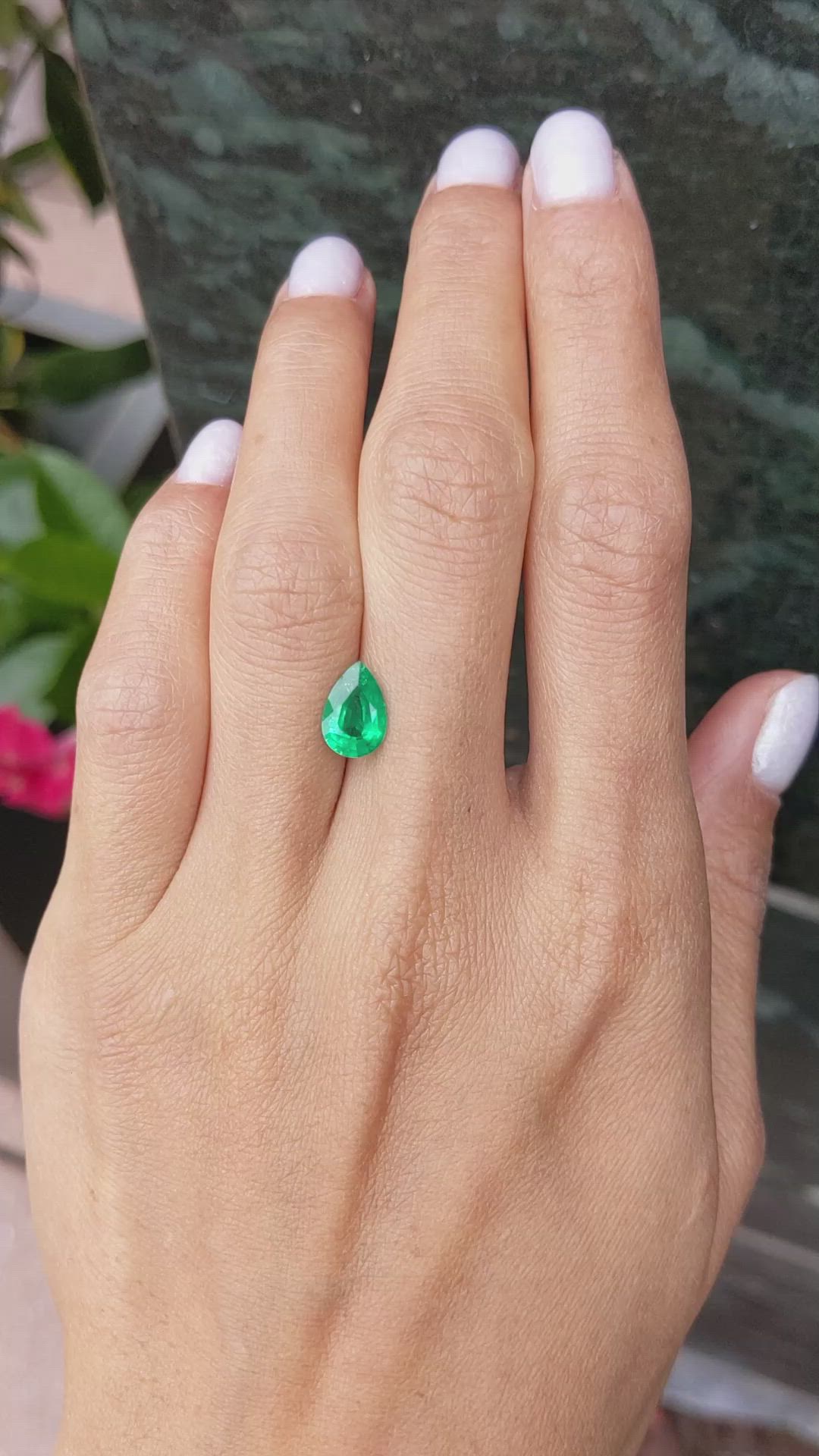 1.29 Ct. Emerald from Zambia Size Video