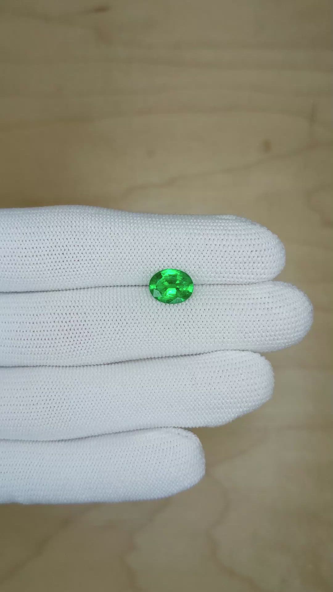 1.64 Ct. Emerald from Zambia Size Video