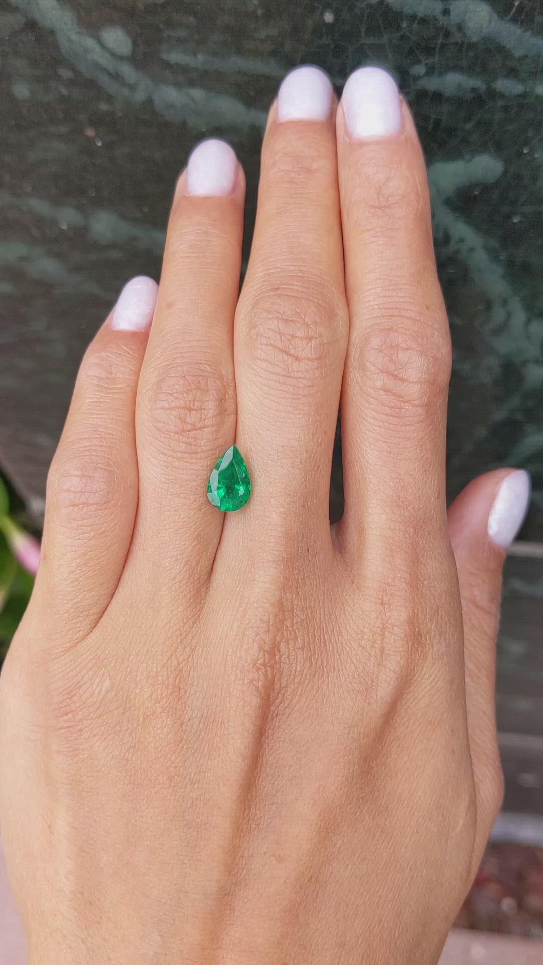 1.63 Ct. Emerald from Zambia Size Video