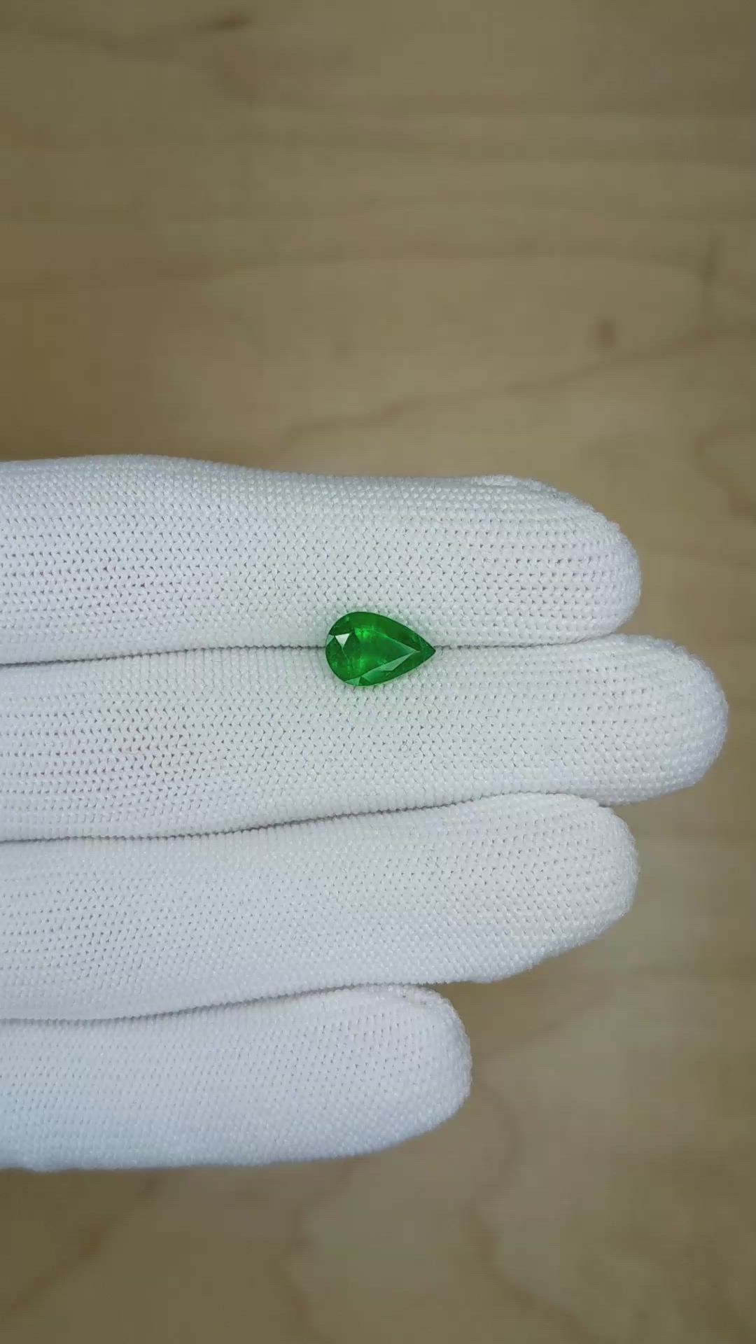 1.63 Ct. Emerald from Zambia Size Video