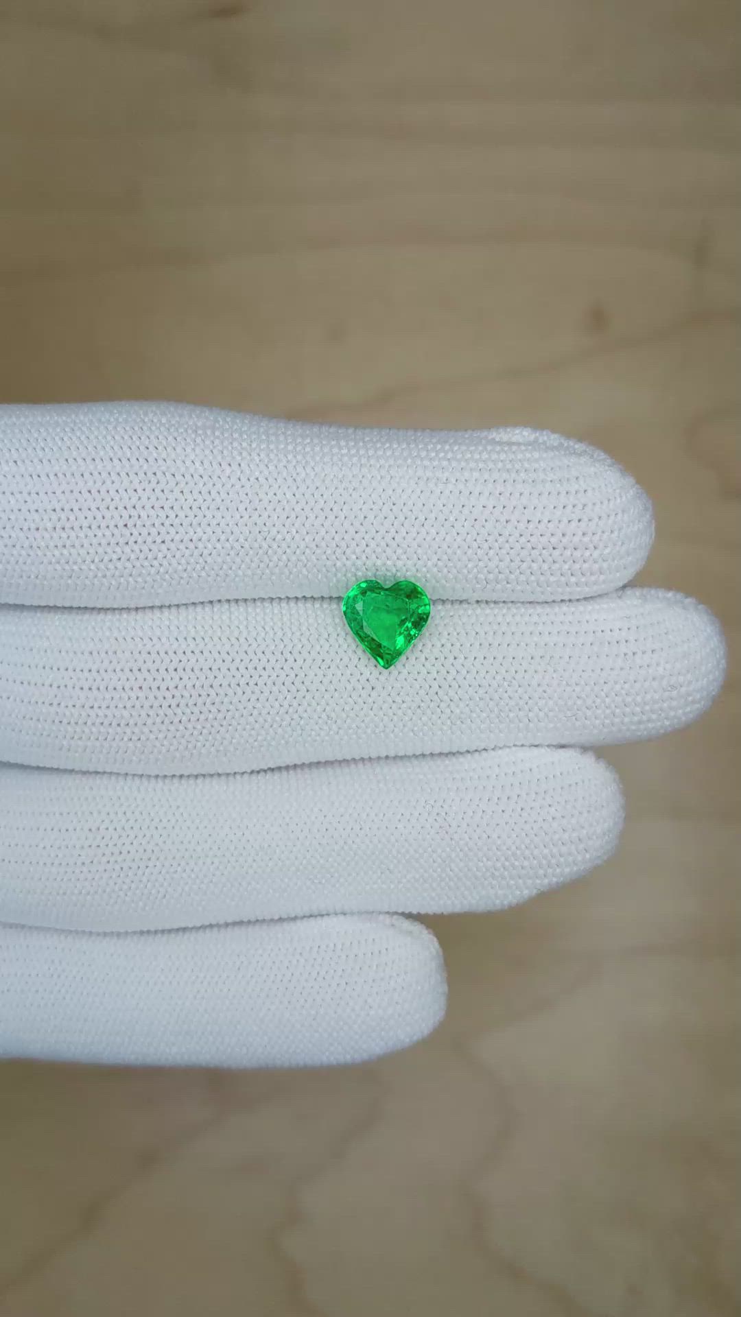 1.70 Ct. Emerald from Zambia Size Video