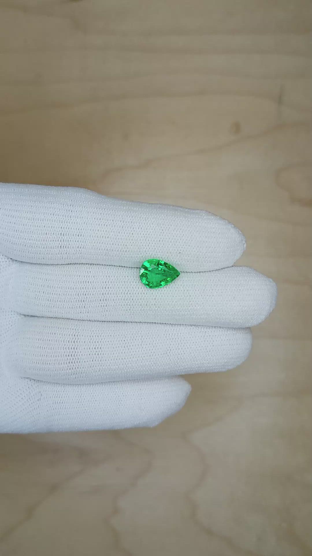1.84 Ct. Emerald from Zambia Size Video