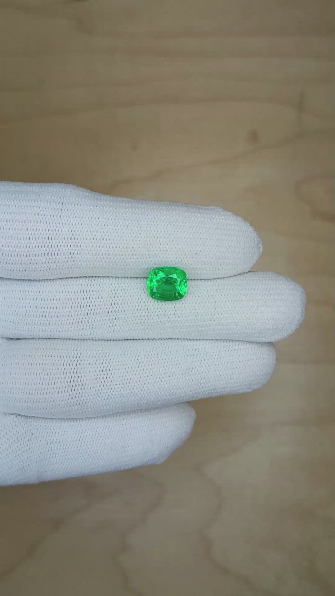 1.99 Ct. Emerald from Zambia Size Video