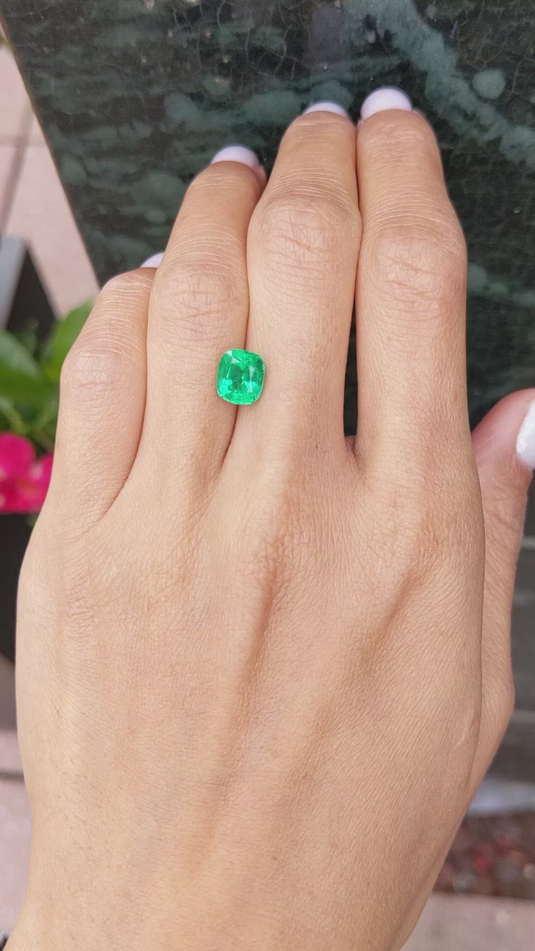 1.99 Ct. Emerald from Zambia Size Video
