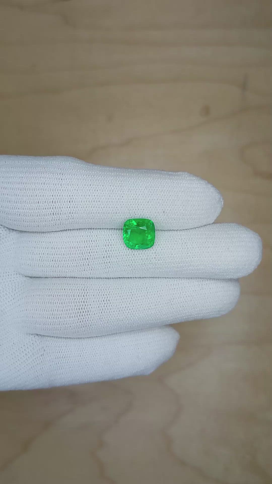 2.26 Ct. Emerald from Zambia Size Video