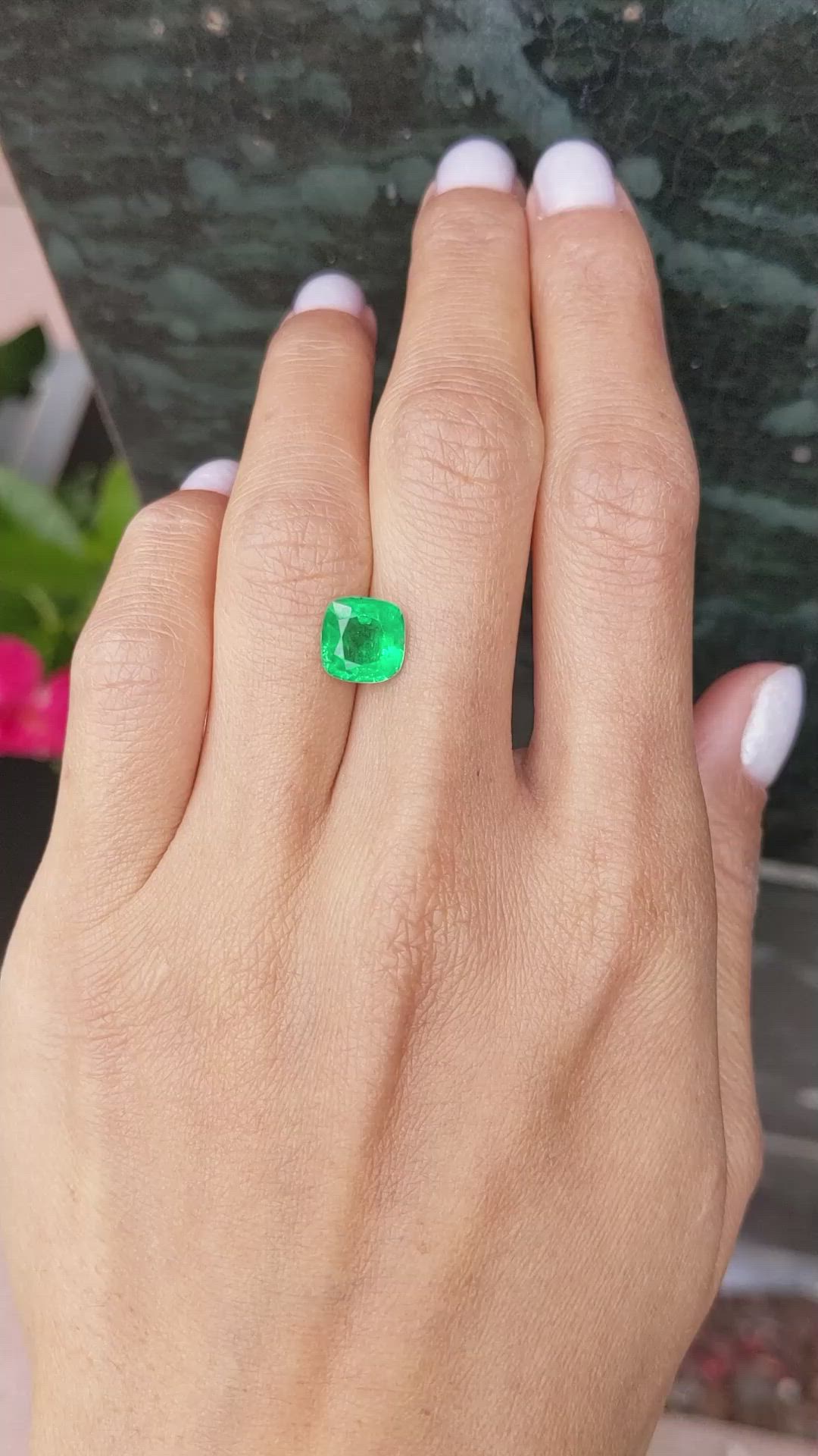 2.26 Ct. Emerald from Zambia Size Video