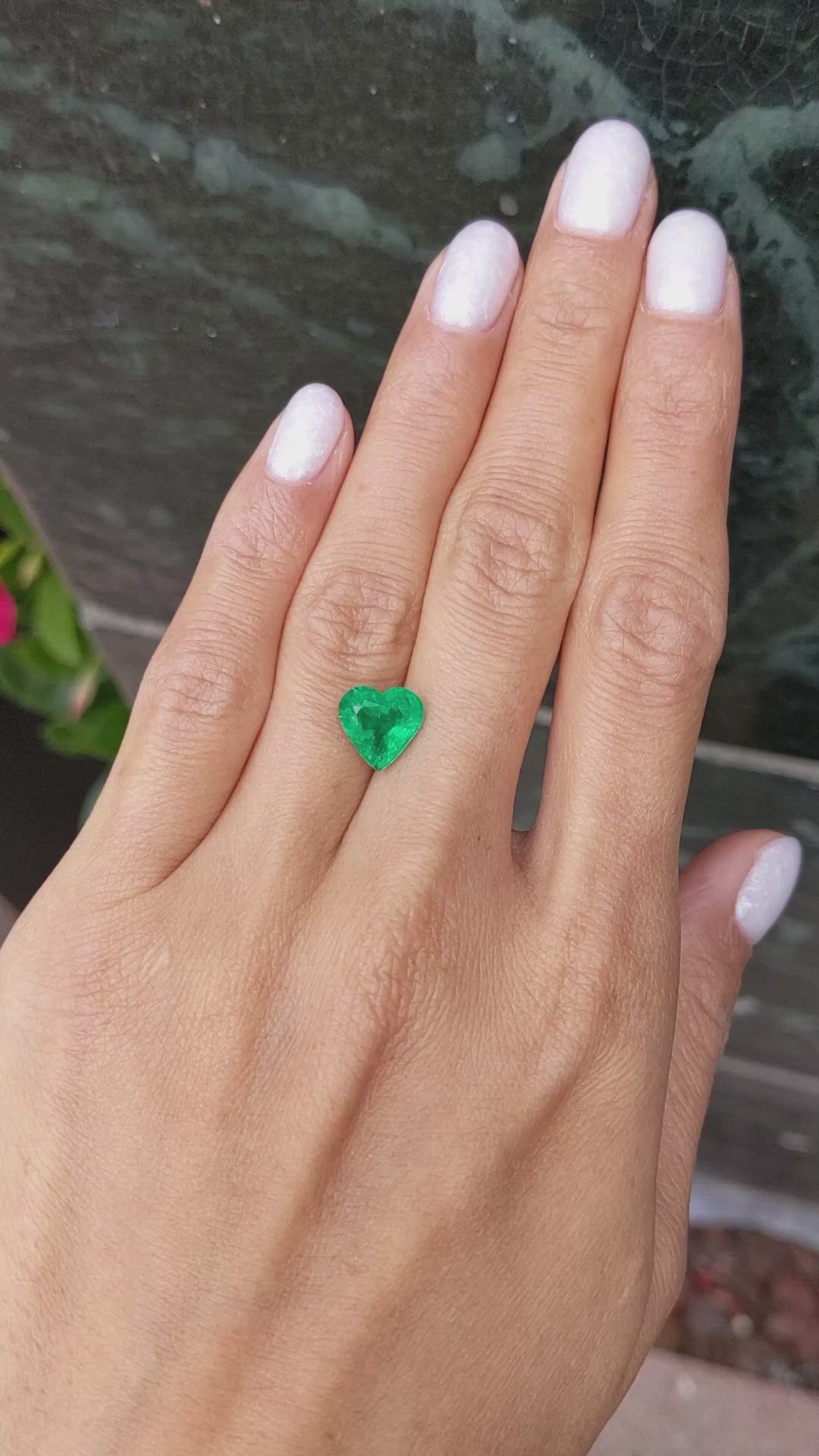 2.70 Ct. Emerald from Zambia Size Video