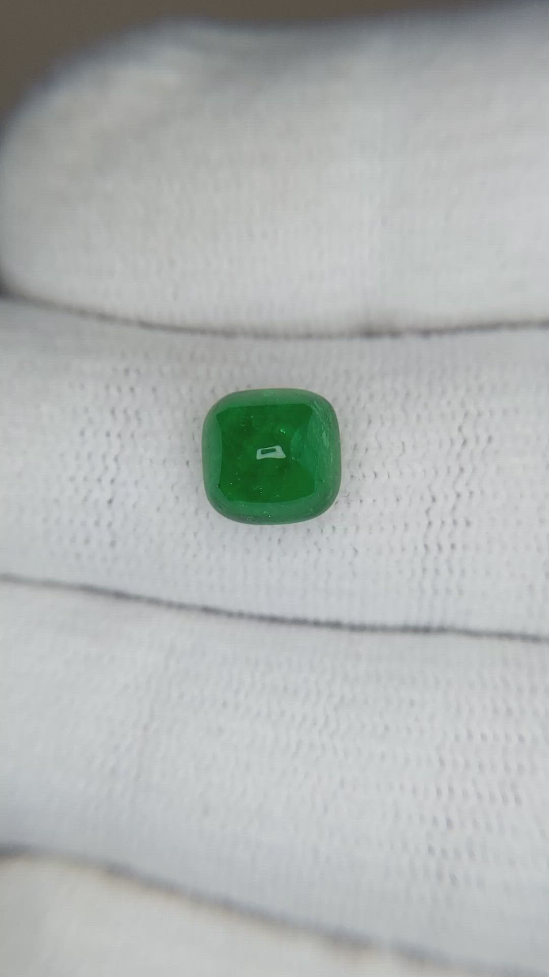 2.04 Ct. Cabochon Emerald from Afghanistan Size Video