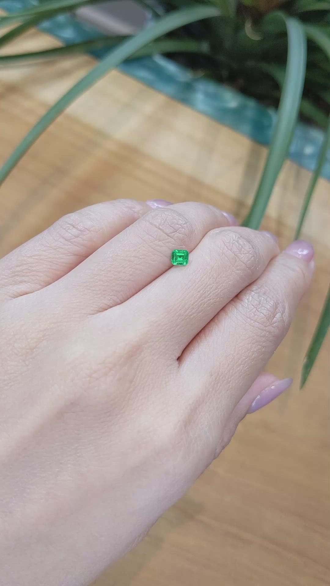 0.30 Ct. Emerald from Afghanistan Size Video