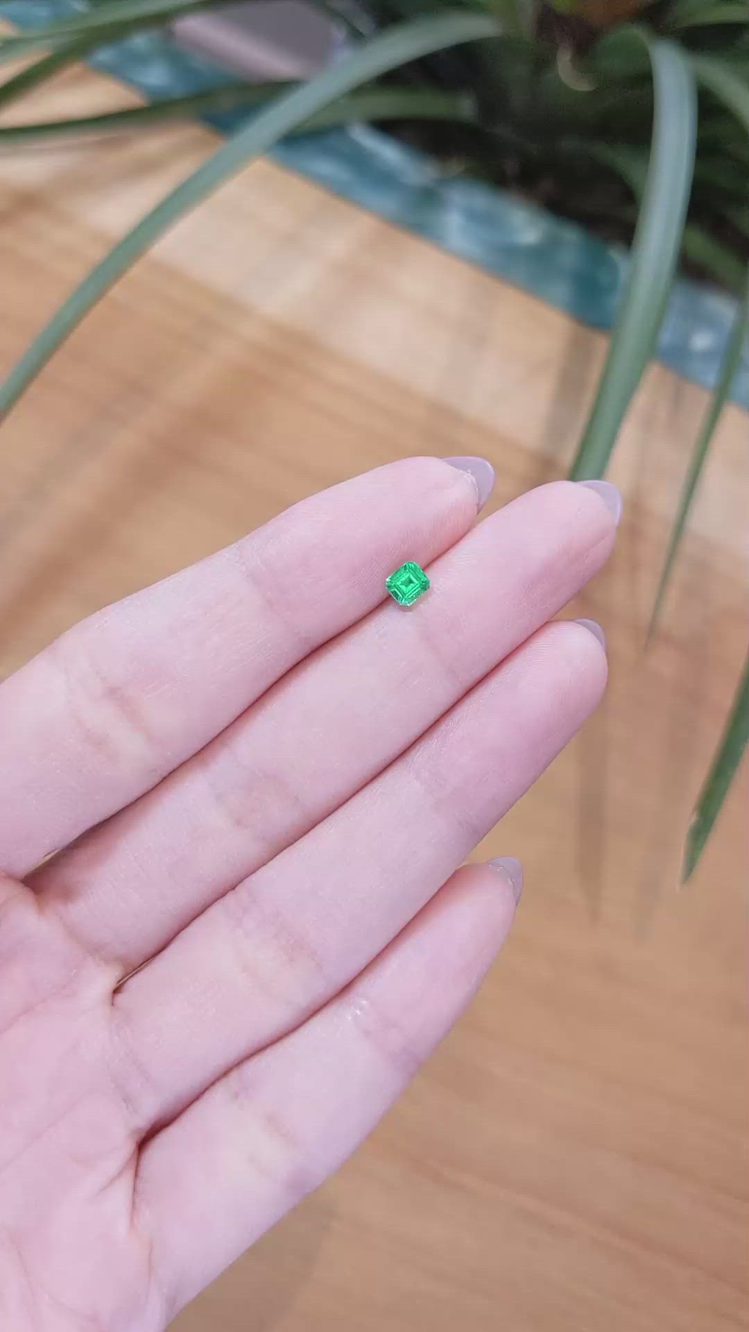 0.30 Ct. Emerald from Afghanistan Size Video