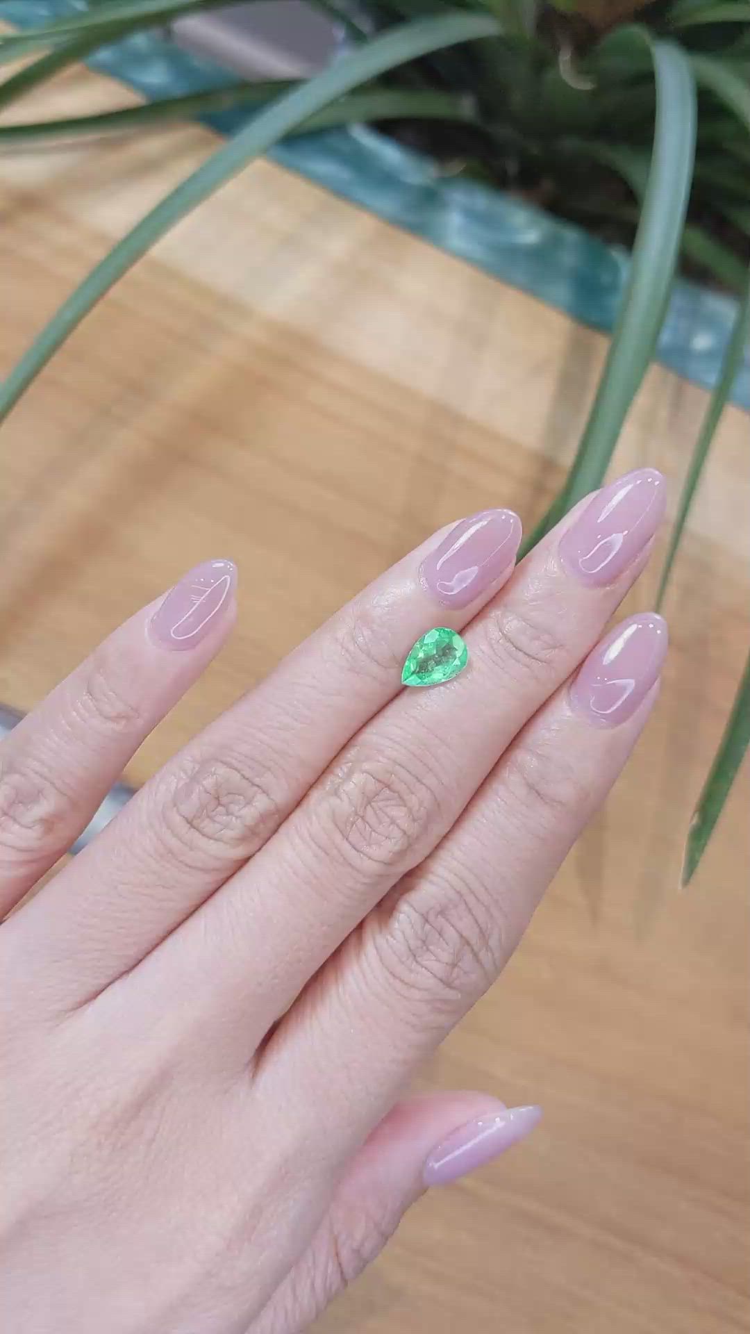 1.22 Ct. Emerald from Afghanistan Size Video