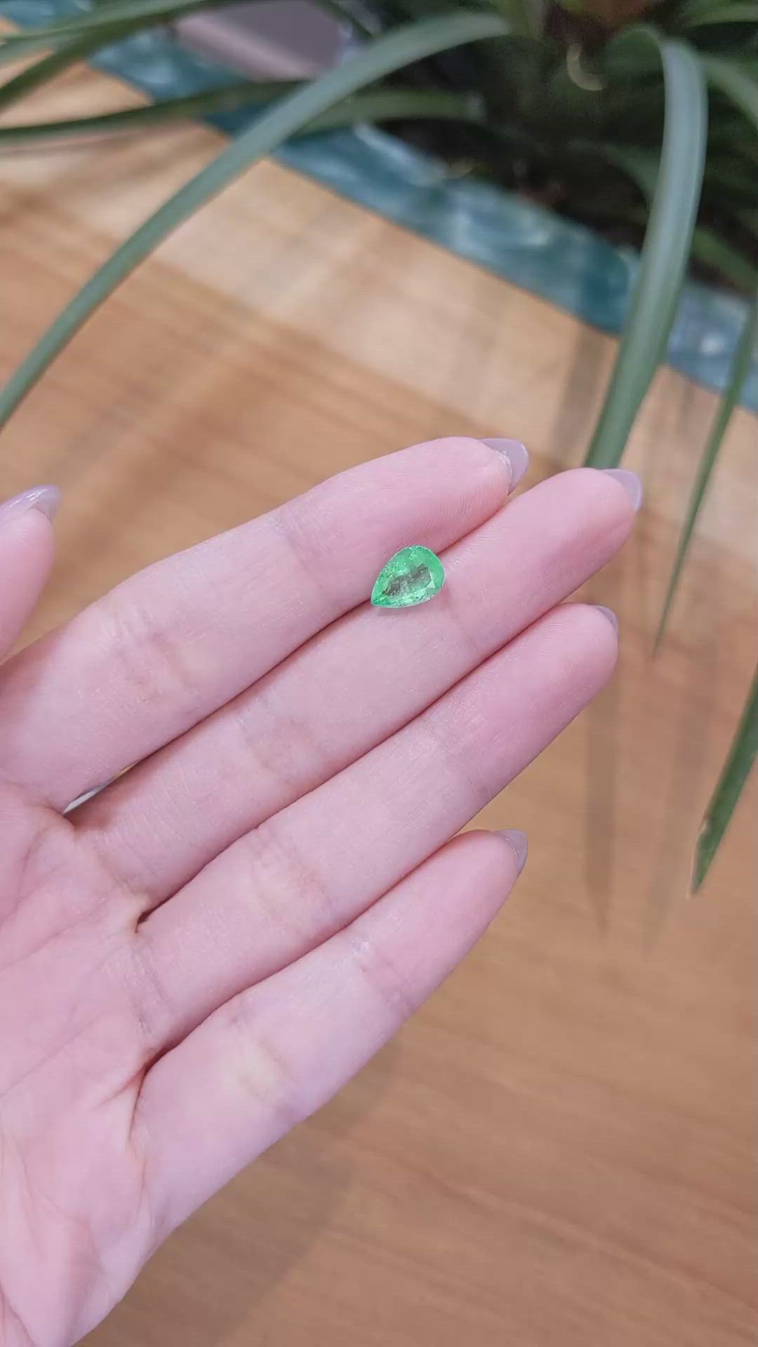 1.22 Ct. Emerald from Afghanistan Size Video