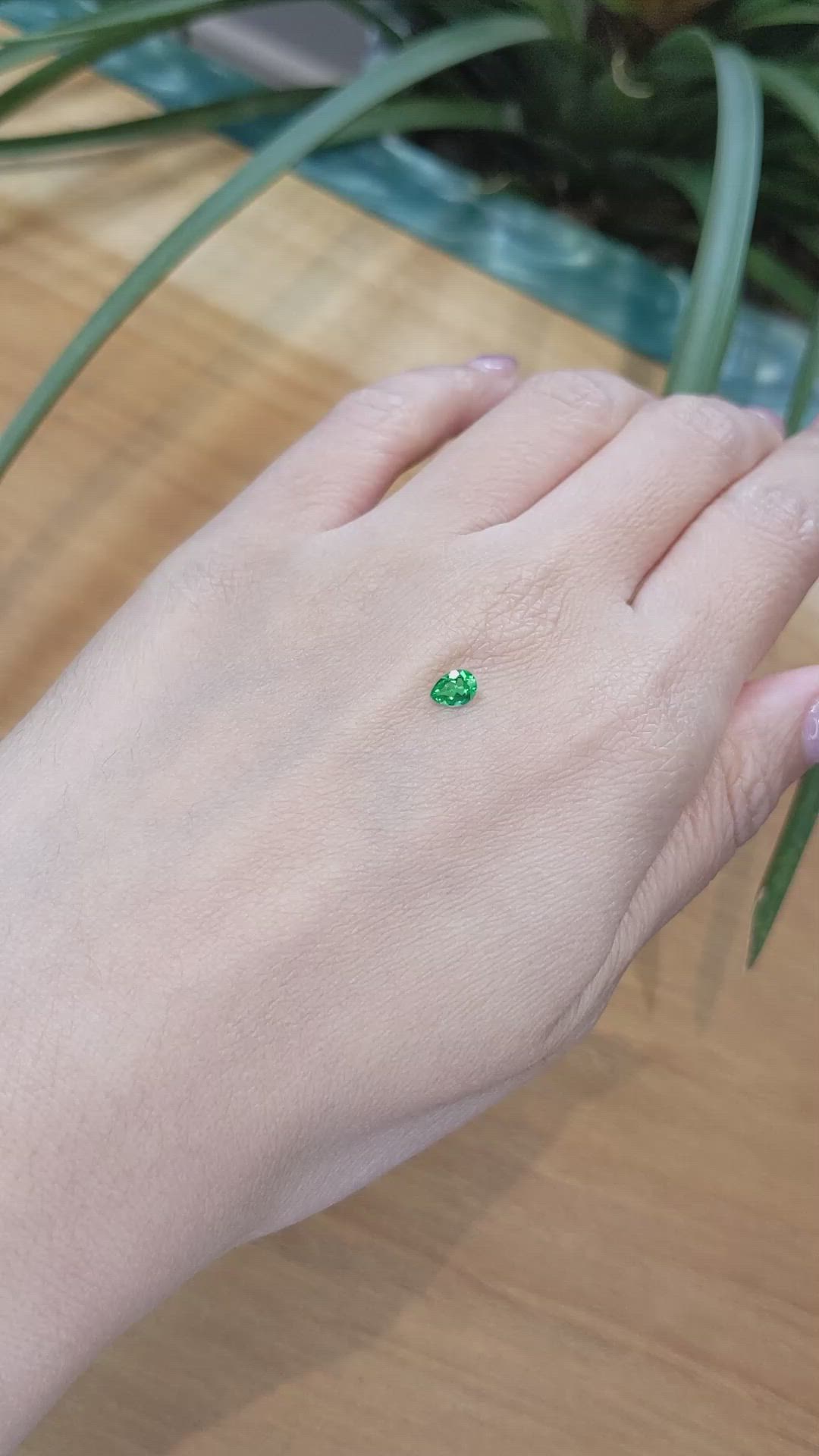 0.27 Ct. Emerald from Afghanistan Size Video
