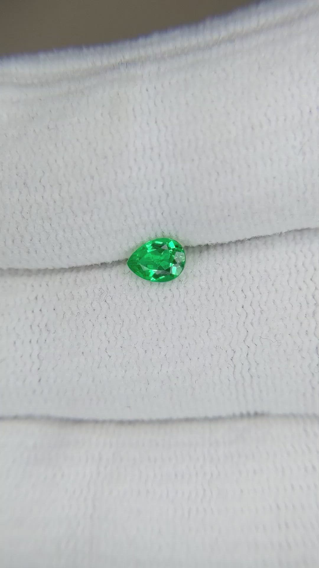 0.27 Ct. Emerald from Afghanistan Size Video