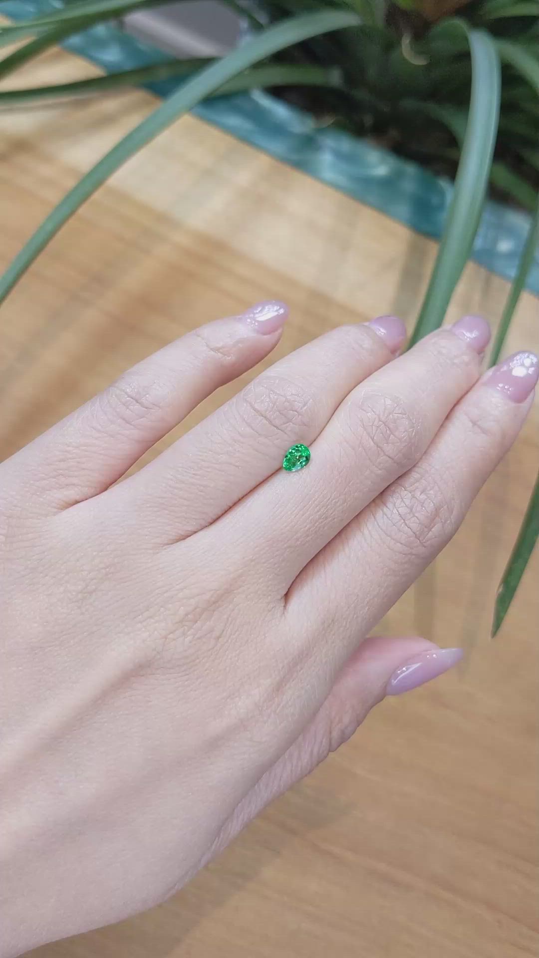 0.27 Ct. Emerald from Afghanistan Size Video