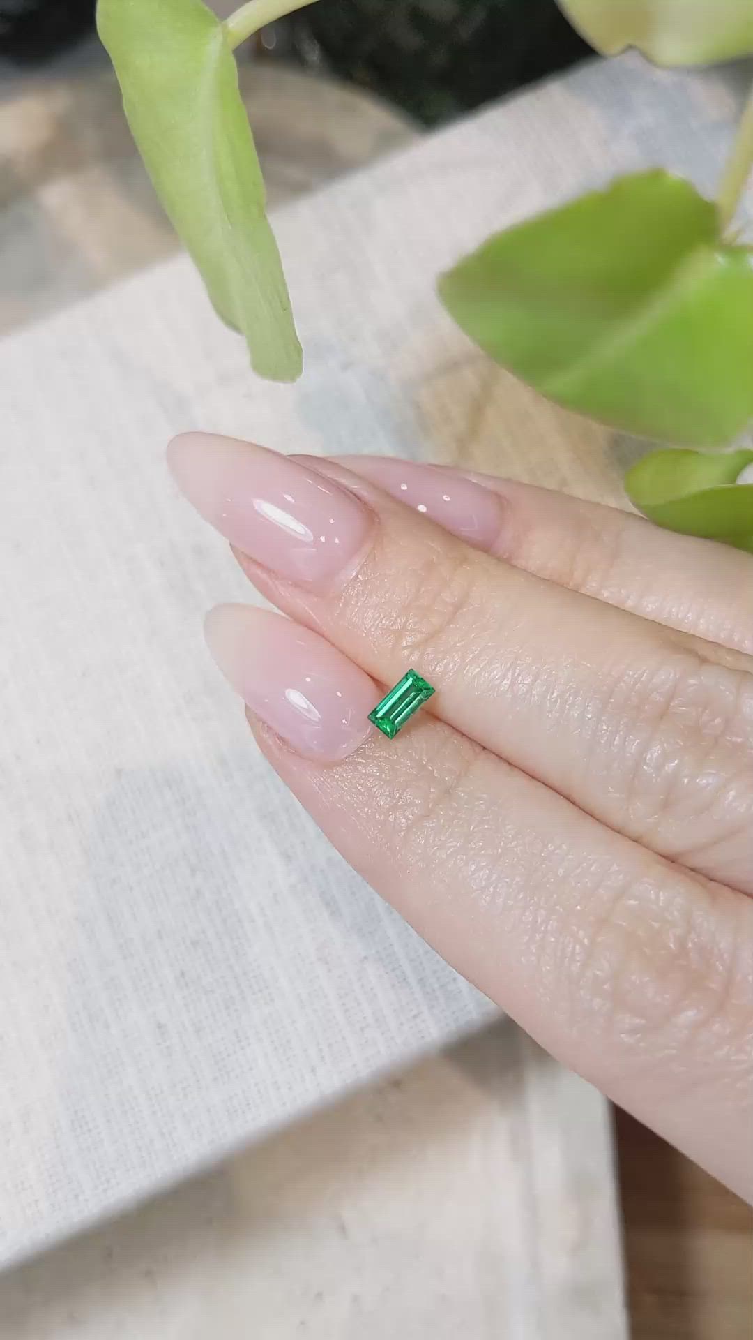 0.27 Ct. Emerald from Afghanistan Size Video