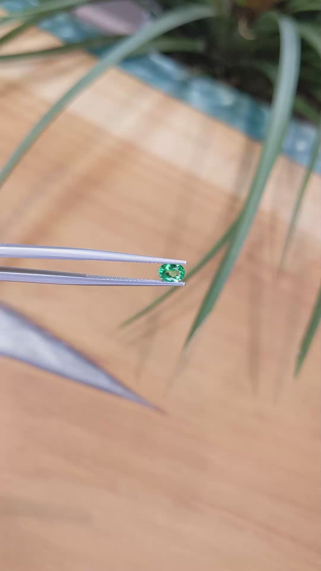 0.32 Ct. Emerald from Afghanistan Size Video