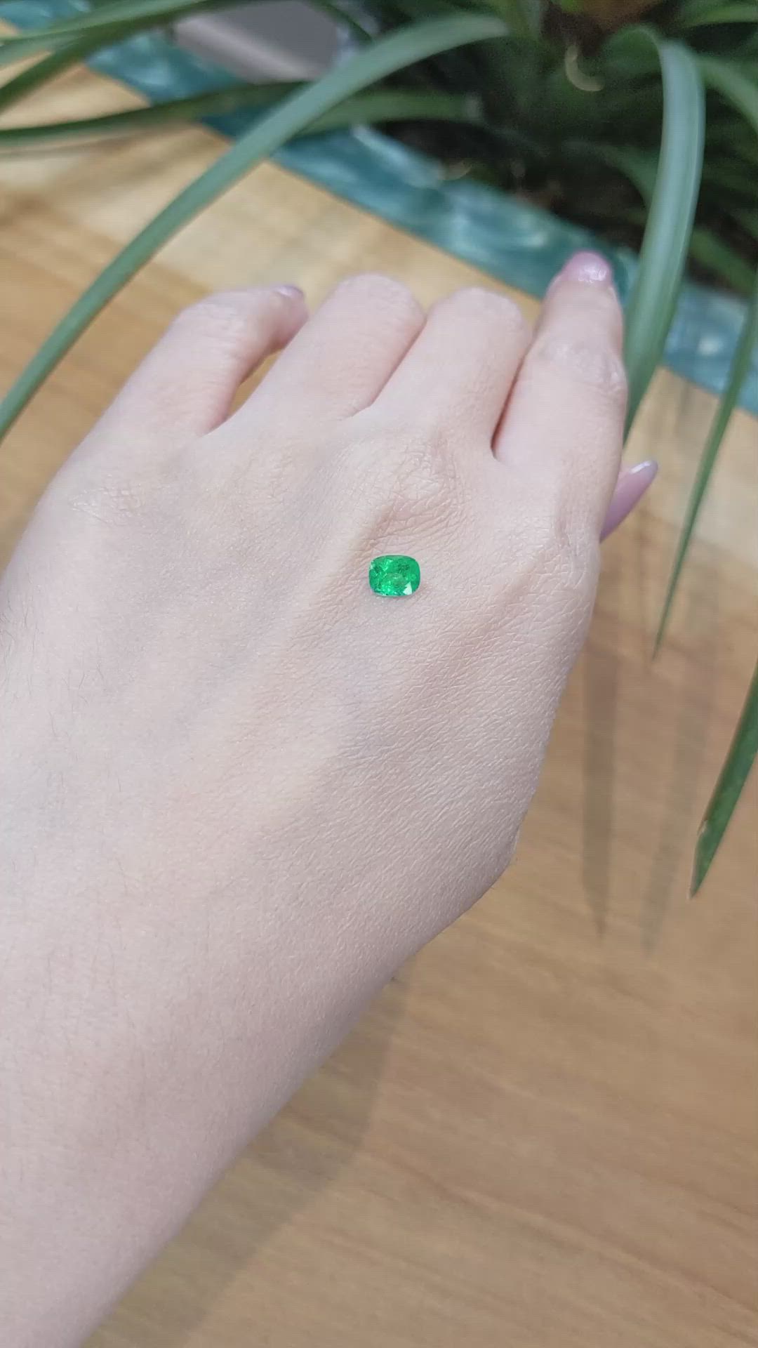 0.53 Ct. Emerald from Afghanistan Size Video