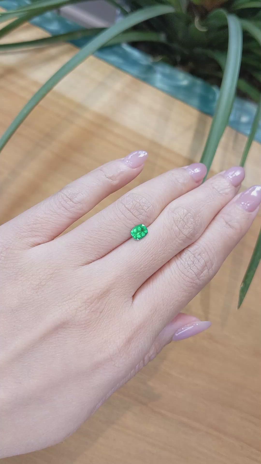 0.53 Ct. Emerald from Afghanistan Size Video
