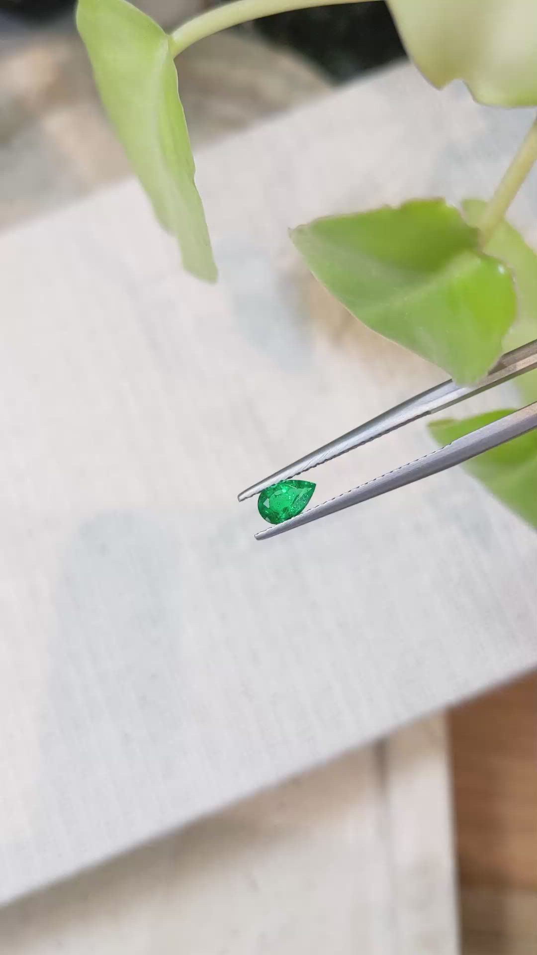 0.29 Ct. Emerald from Afghanistan Size Video