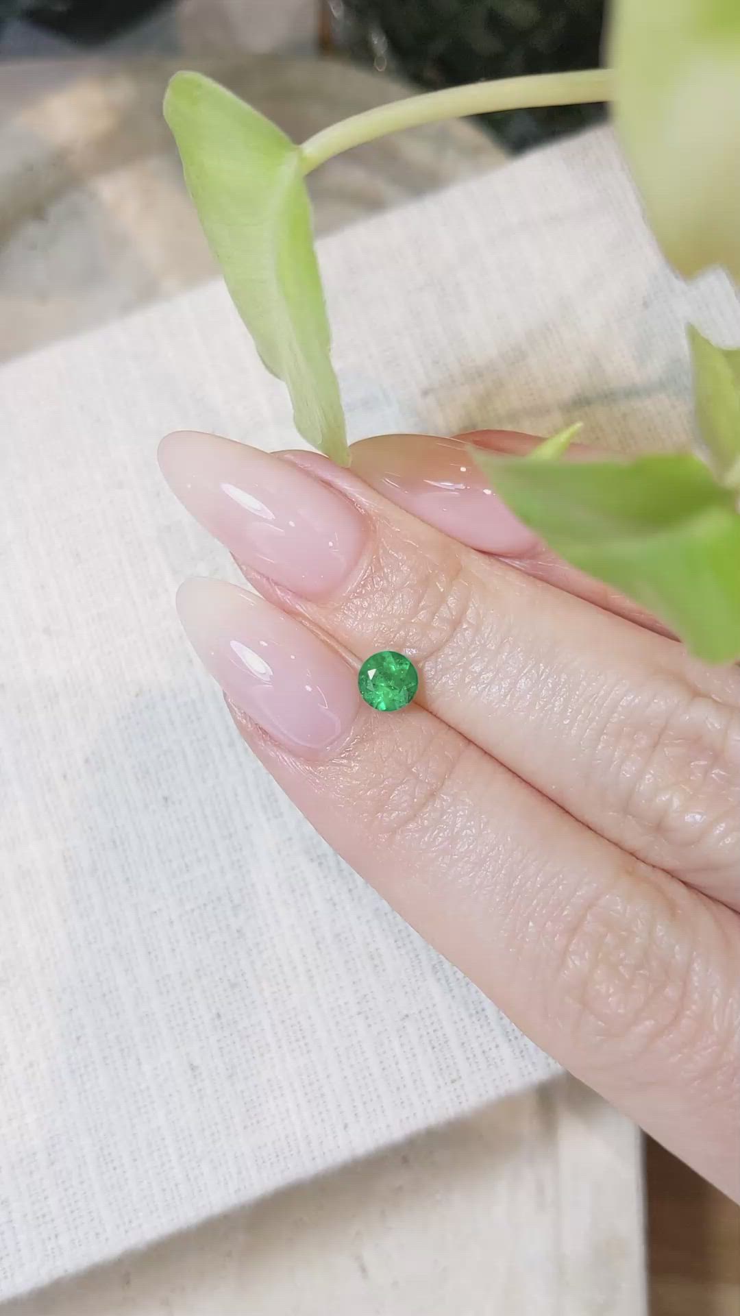 0.49 Ct. Emerald from Afghanistan Size Video