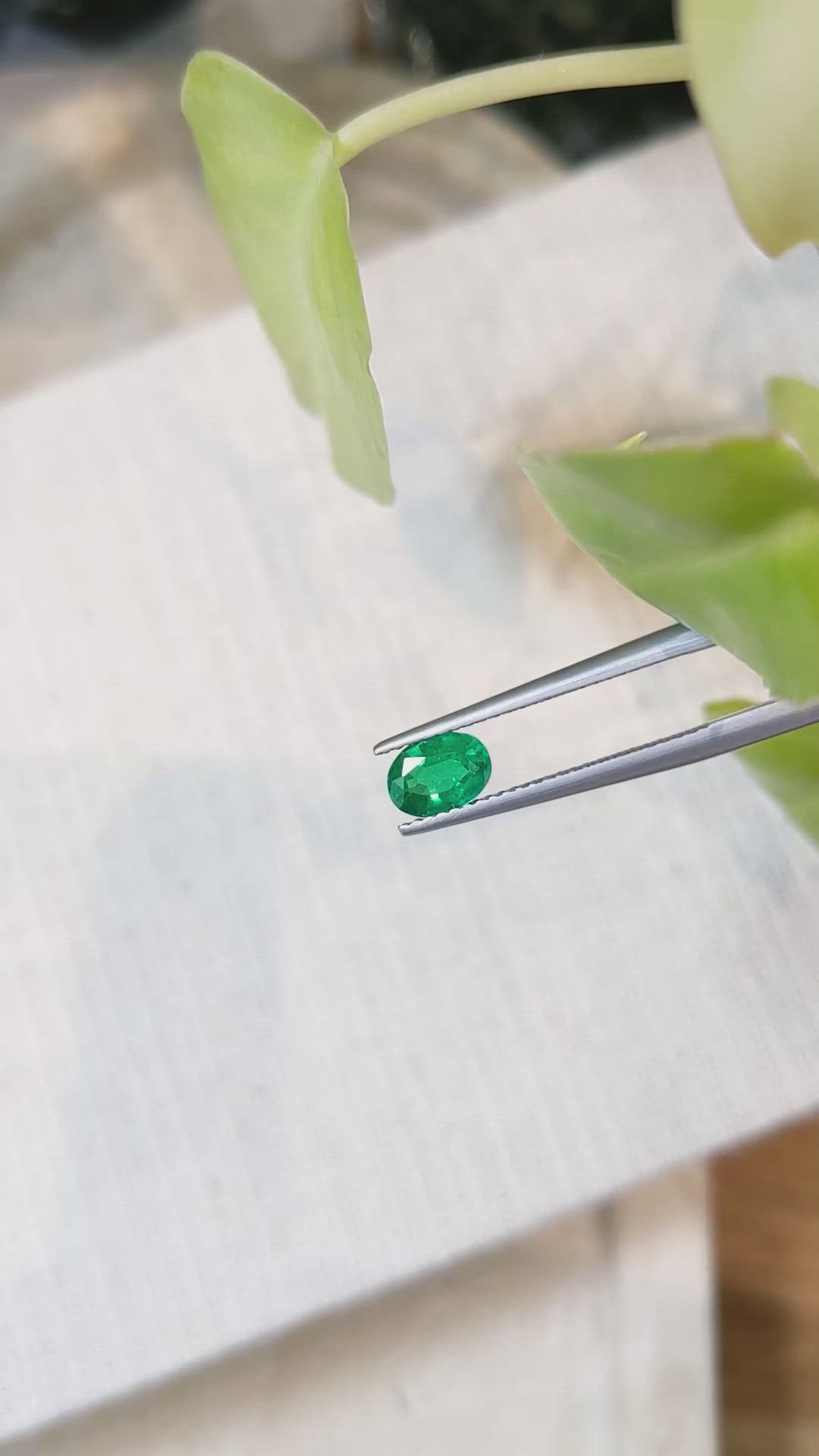 0.67 Ct. Emerald from Afghanistan Size Video