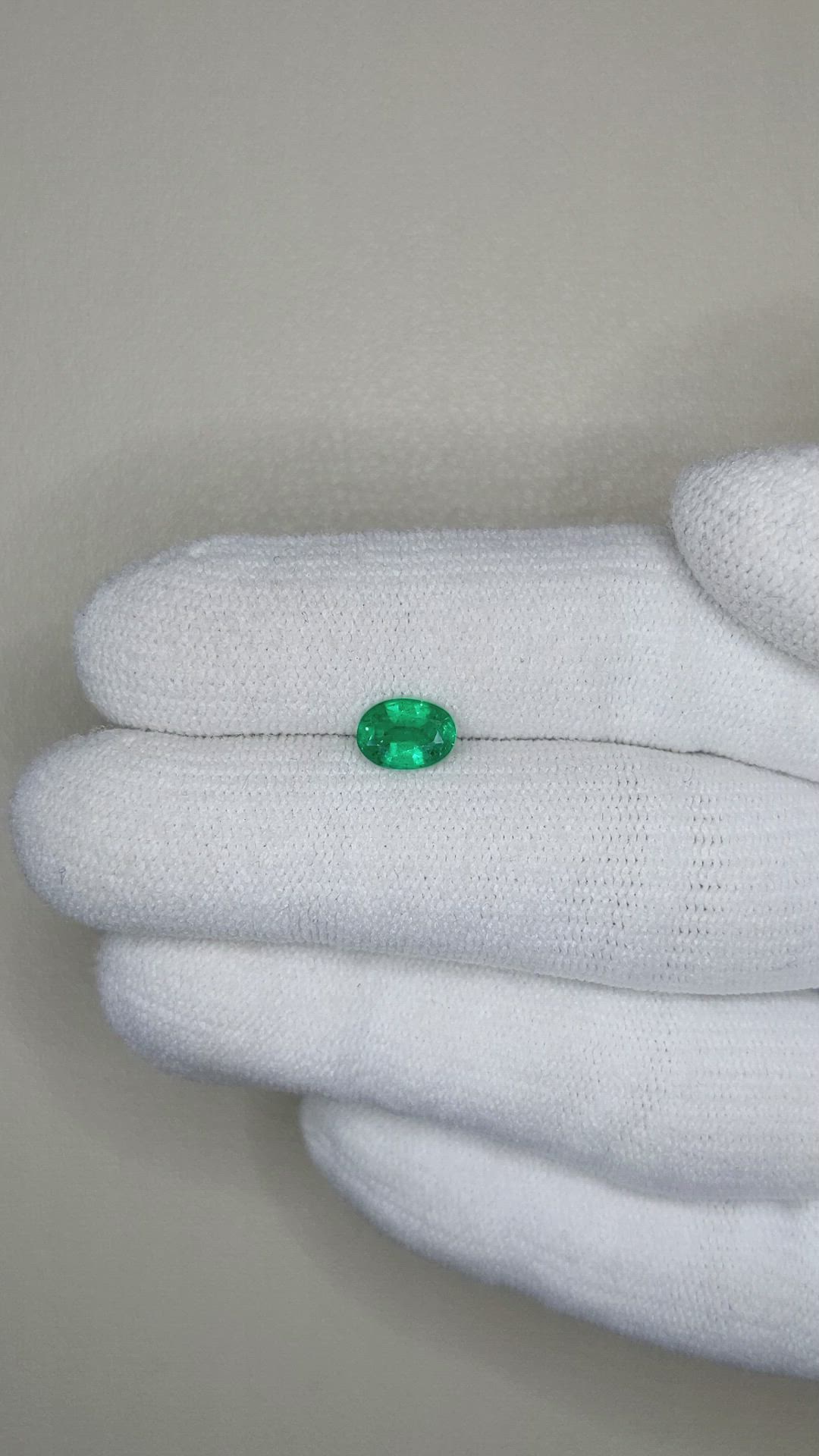 0.67 Ct. Emerald from Afghanistan Size Video