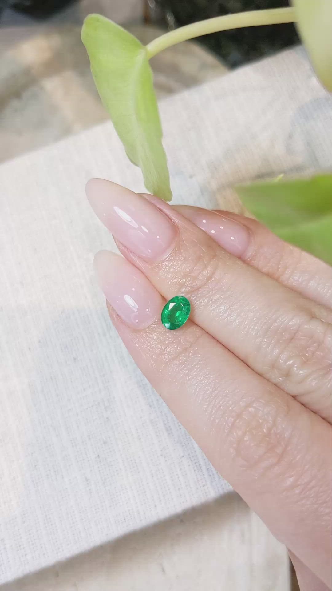 0.67 Ct. Emerald from Afghanistan Size Video