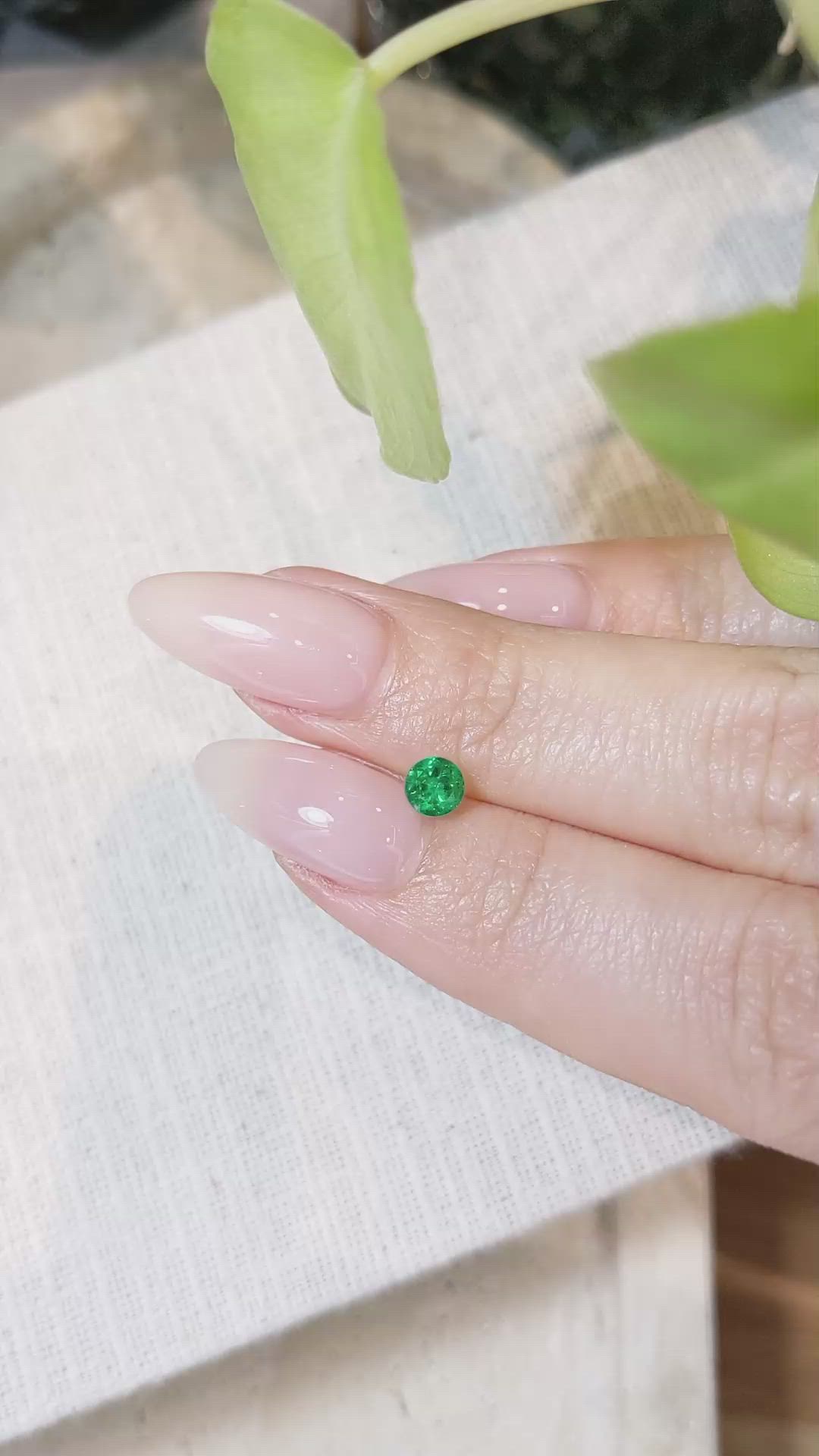 0.37 Ct. Emerald from Afghanistan Size Video