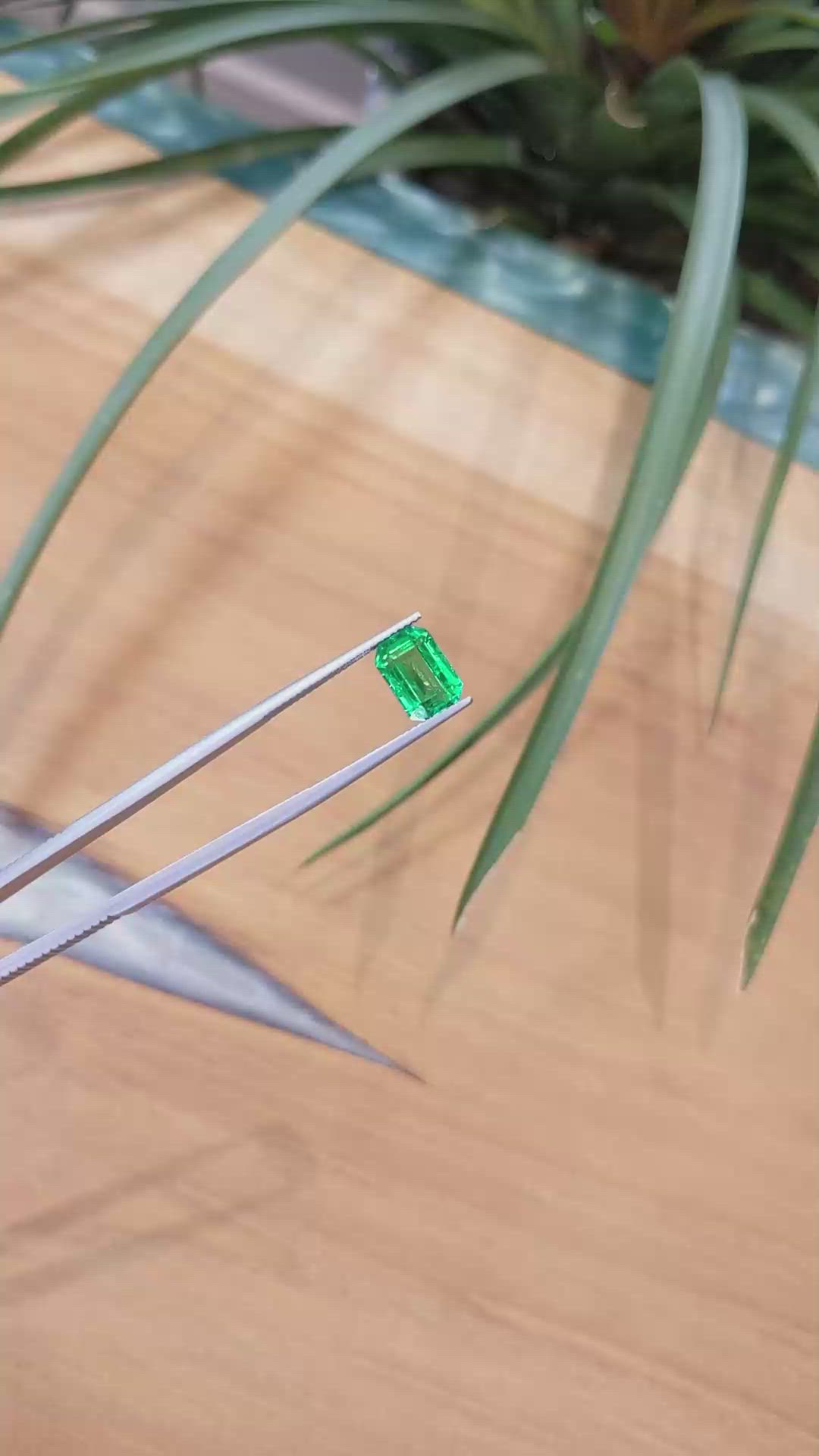 3.64 Ct. Emerald from Zambia Size Video