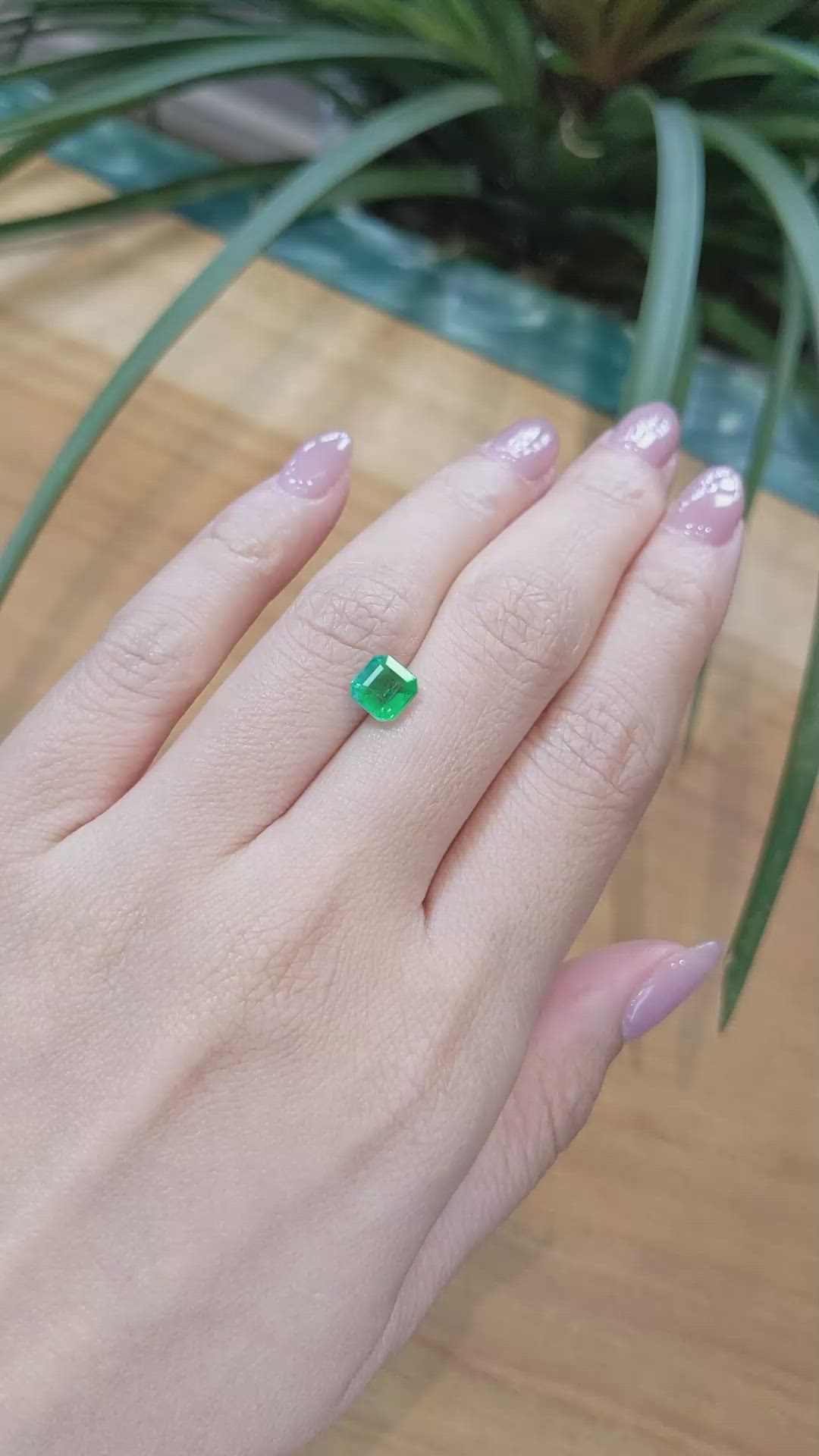 1.33 Ct. Emerald from Zambia Size Video