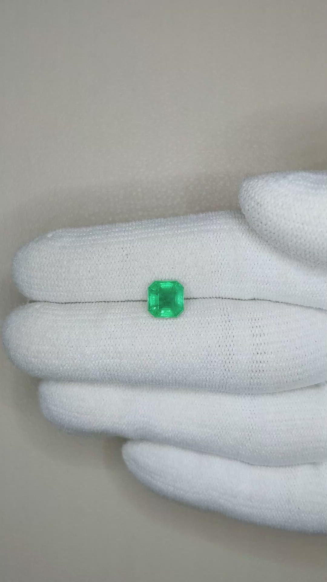 1.33 Ct. Emerald from Zambia Size Video