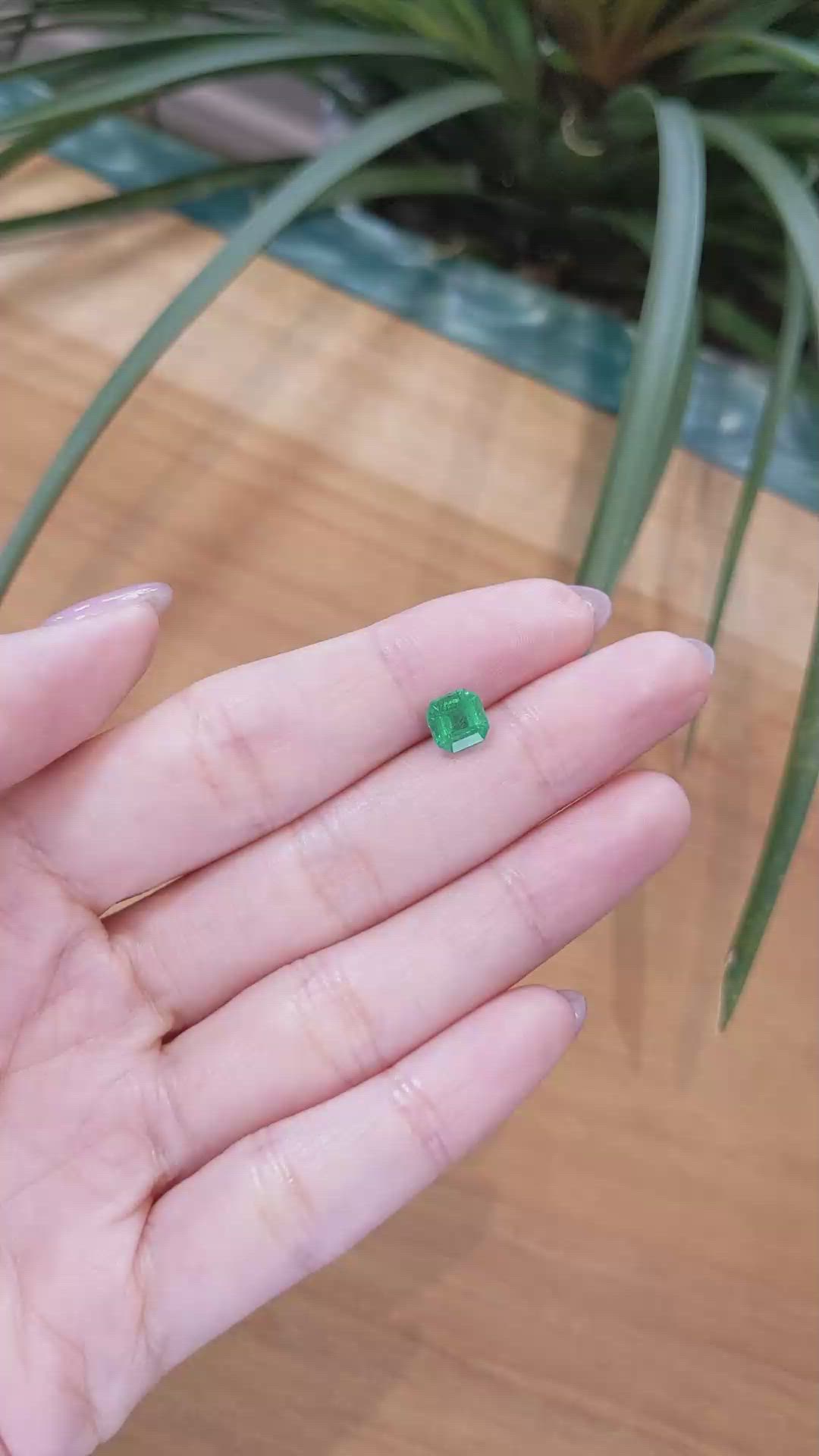 1.42 Ct. Emerald from Zambia Size Video