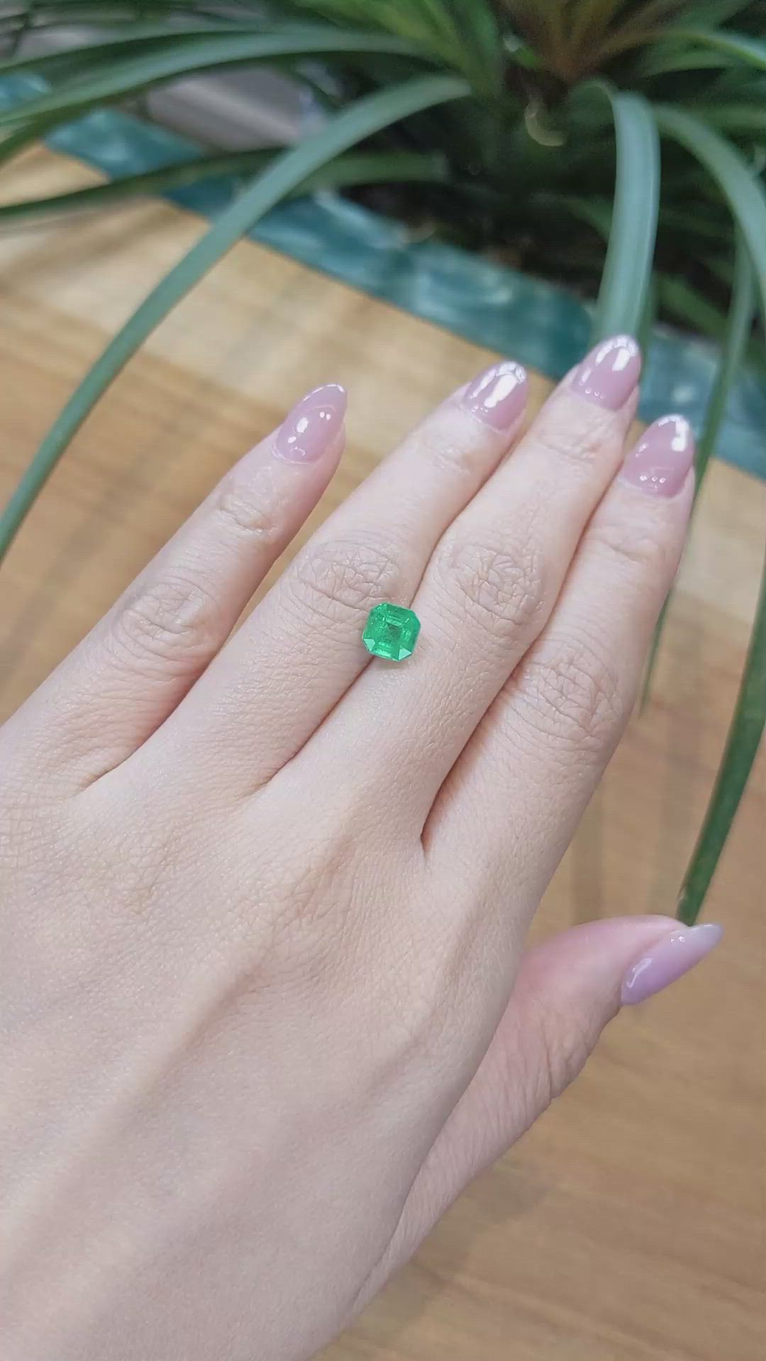 1.42 Ct. Emerald from Zambia Size Video