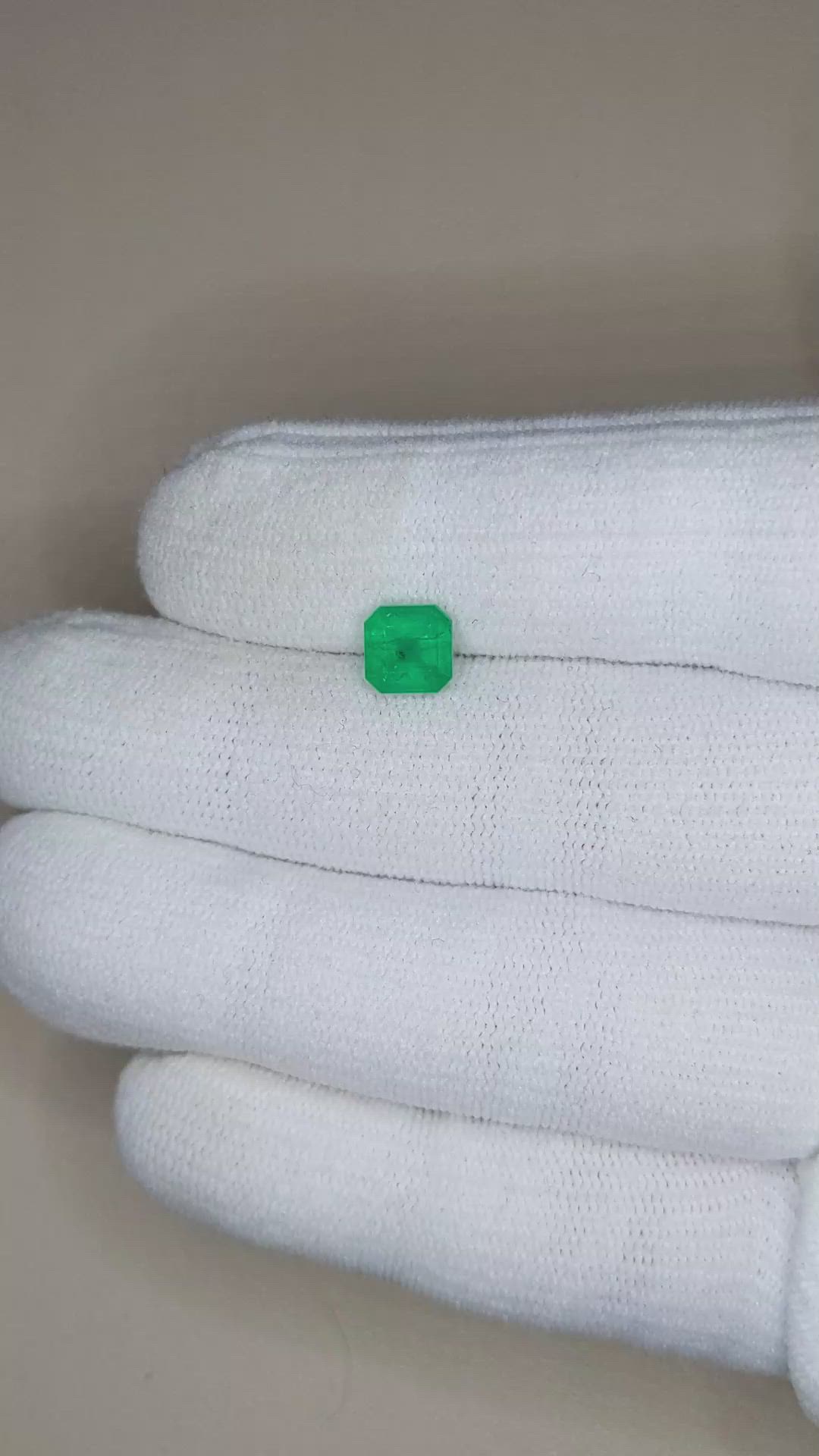 1.45 Ct. Emerald from Zambia Size Video