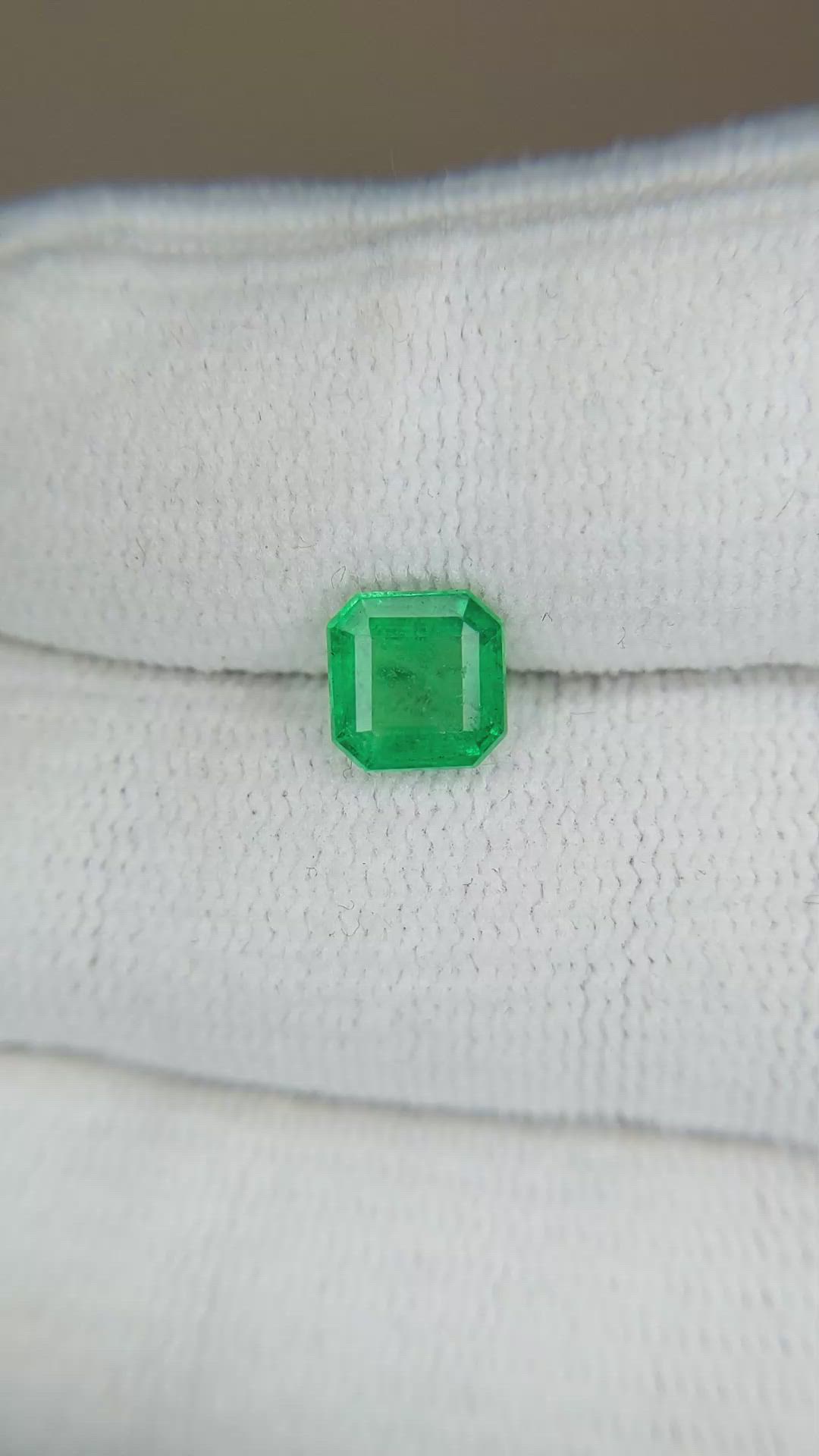 1.22 Ct. Emerald from Zambia Size Video