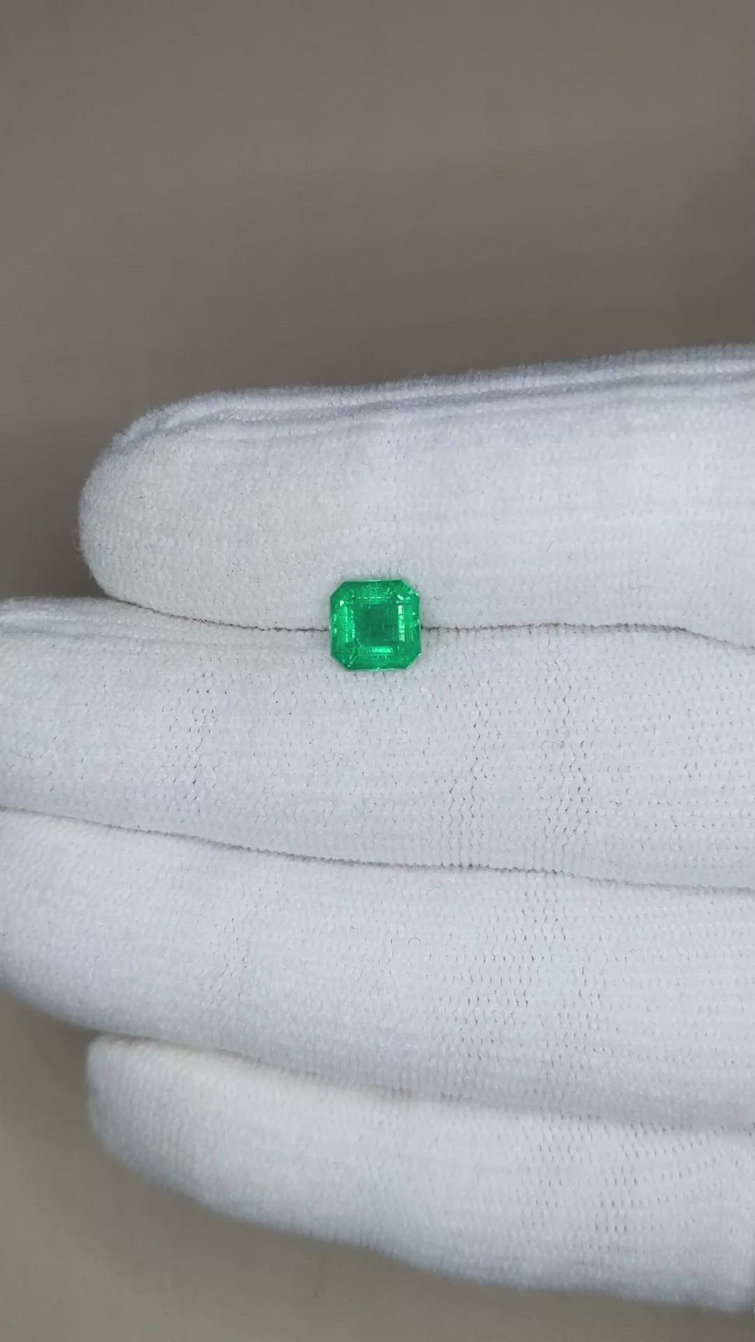 1.26 Ct. Emerald from Zambia Size Video