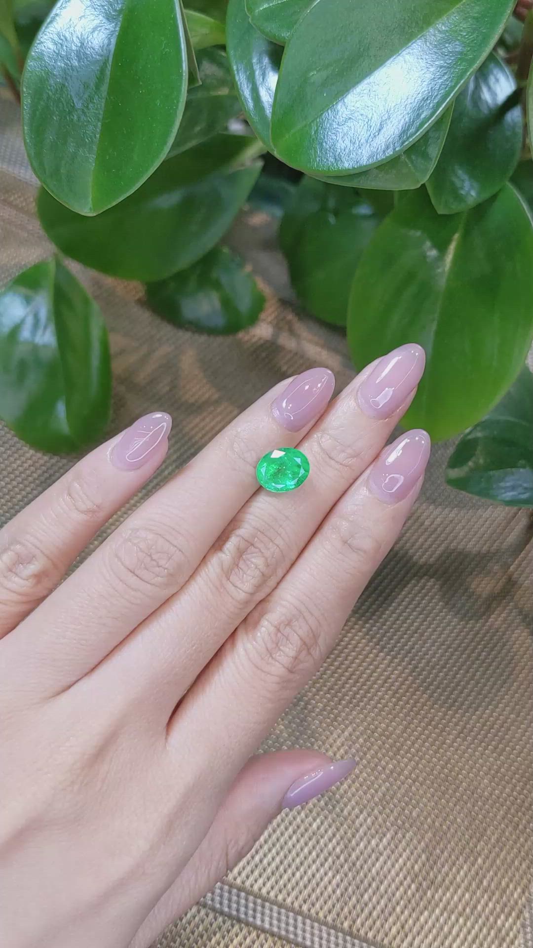 3.20 Ct. Emerald from Colombia Size Video