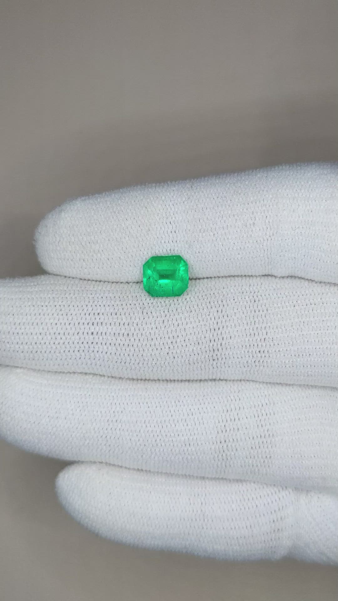 1.60 Ct. Emerald from Colombia Size Video