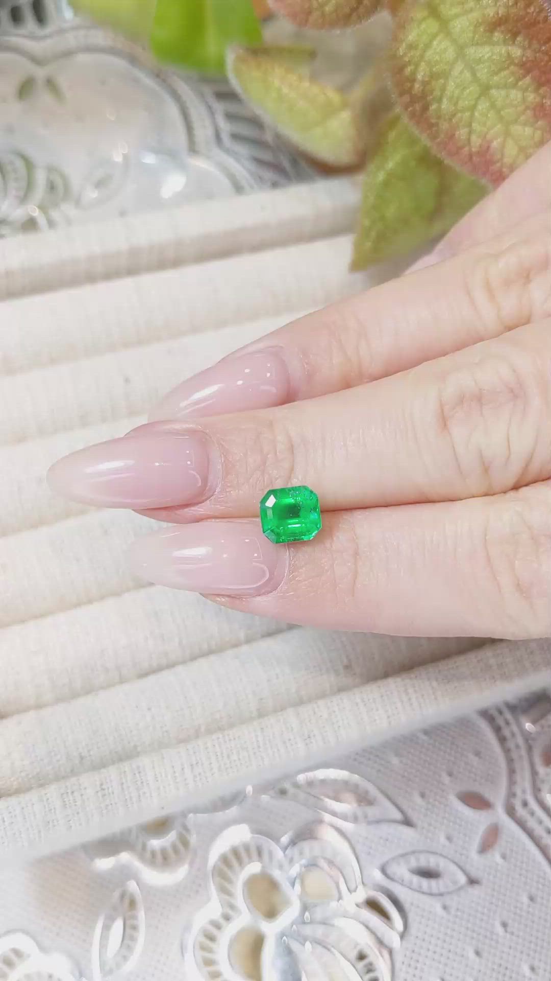 1.60 Ct. Emerald from Colombia Size Video