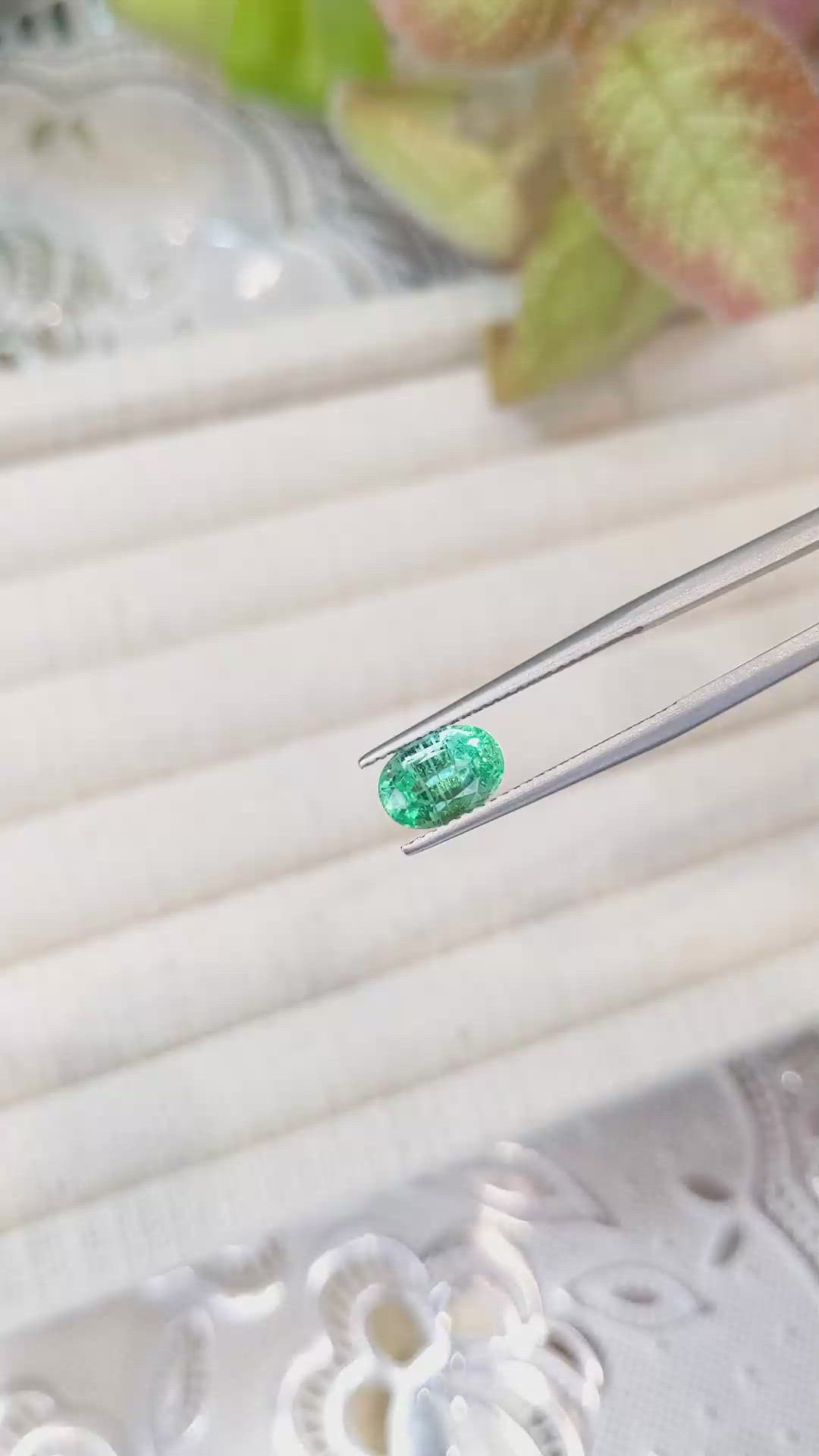 1.57 Ct. Emerald from Colombia Size Video