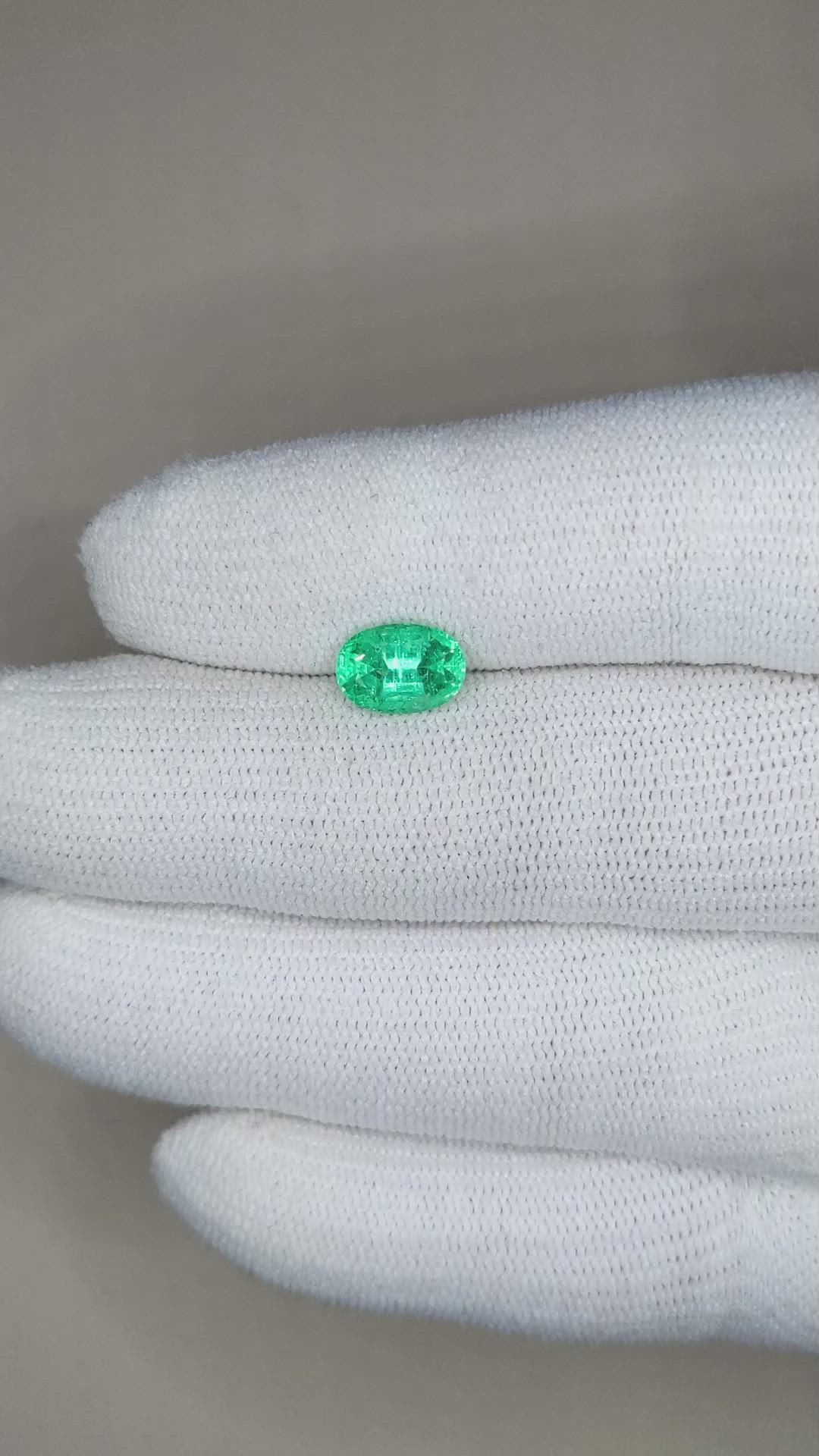 1.57 Ct. Emerald from Colombia Size Video