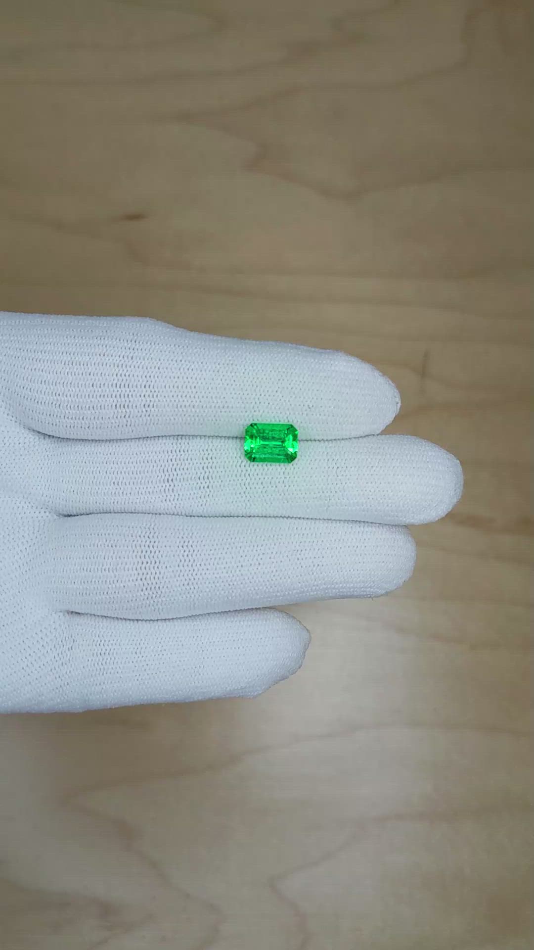 1.44 Ct. Emerald from Colombia Size Video