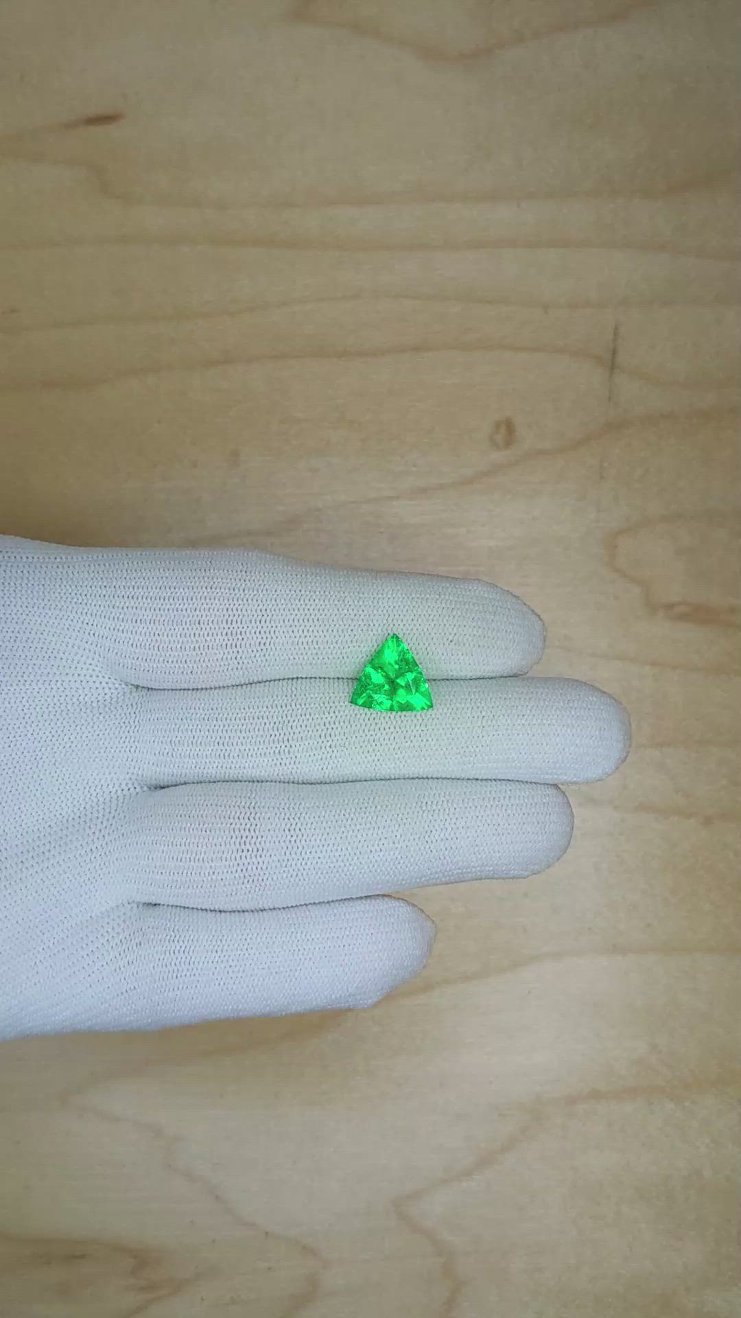 2.41 Ct. Emerald from Colombia Size Video