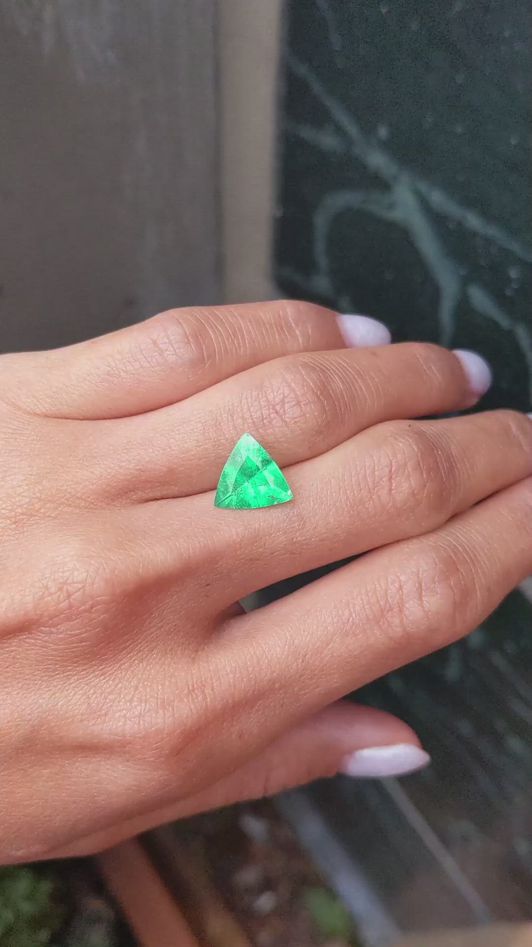 2.41 Ct. Emerald from Colombia Size Video