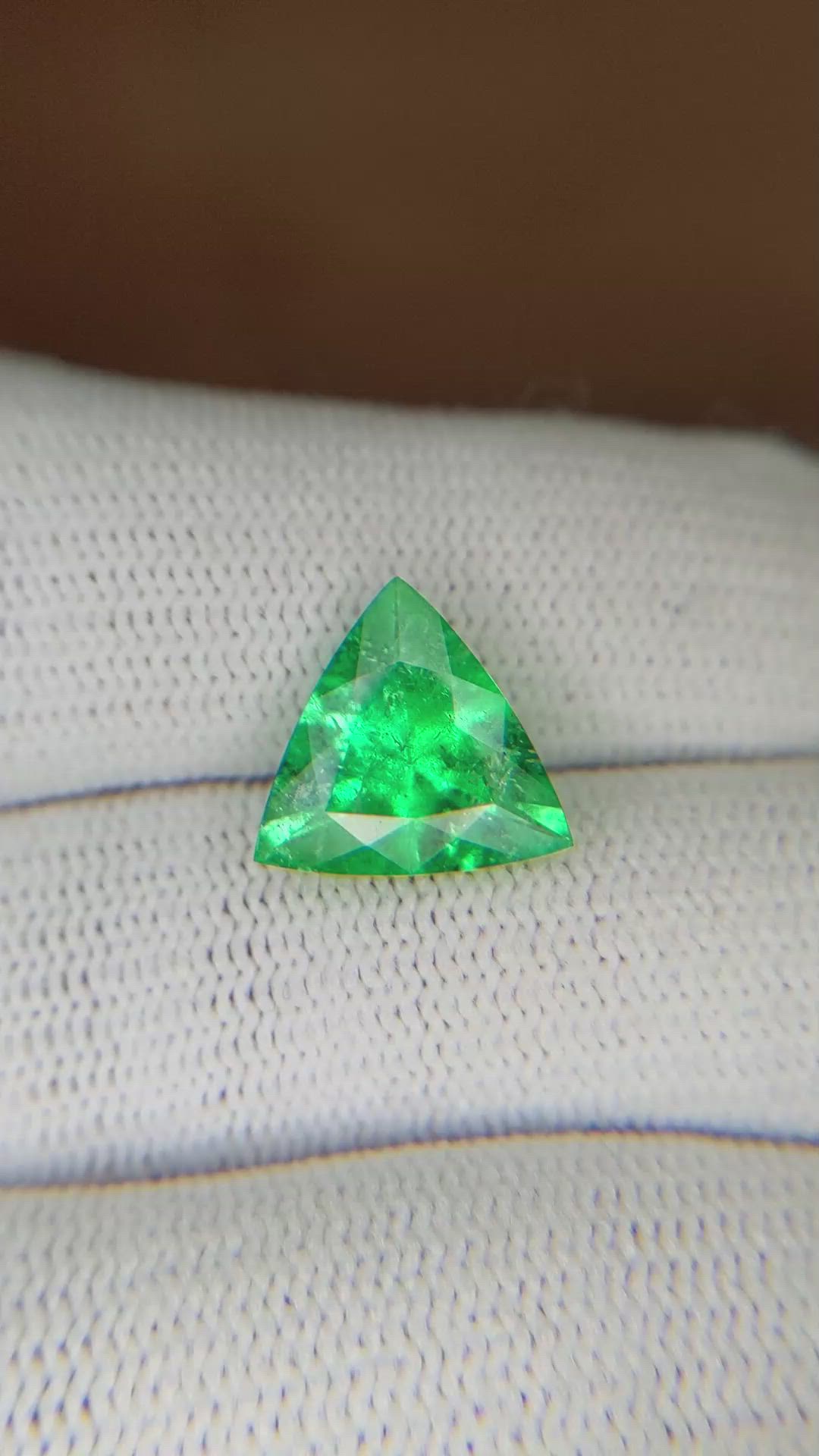 2.41 Ct. Emerald from Colombia Size Video